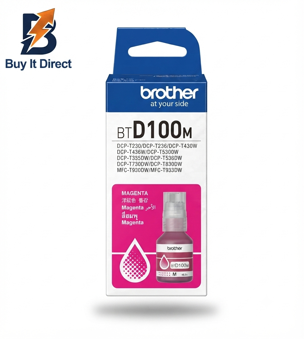 Brother Genuine BTD100M Magenta Ink Bottle