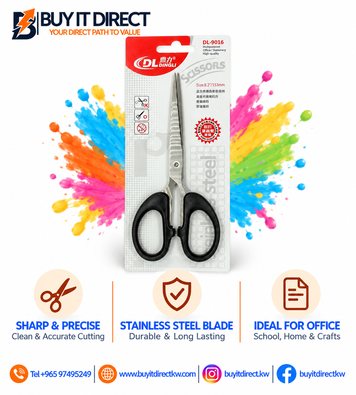DL Office Scissors DL 9016