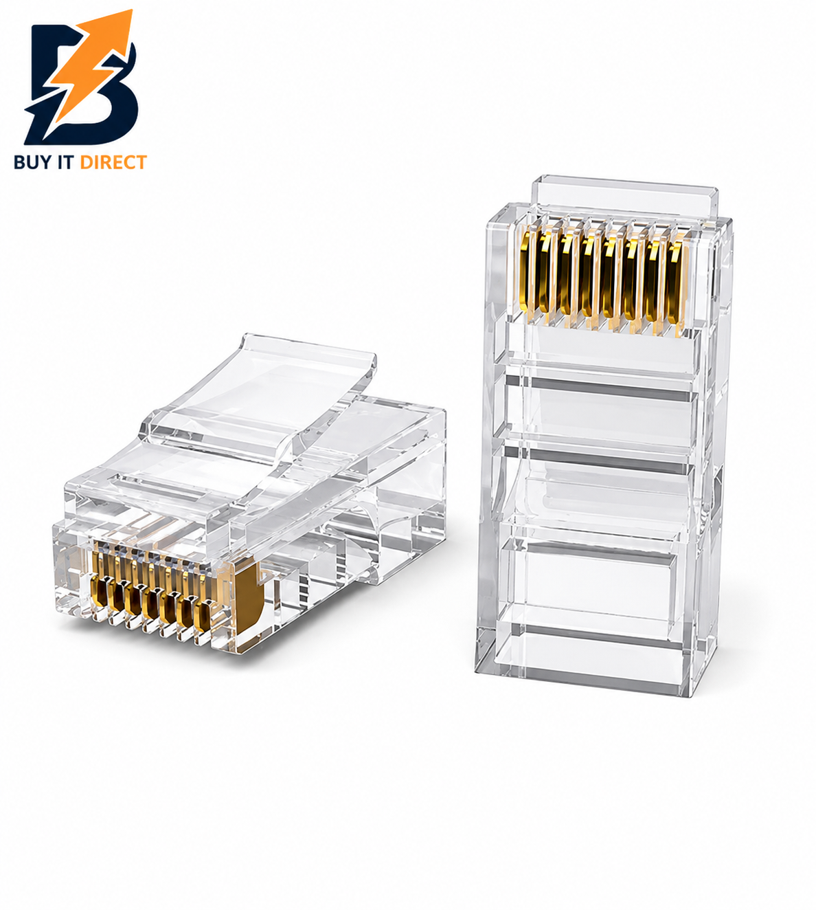 موصلات KUWES RJ45 نوع 50U (عبوة 100 قطعة)