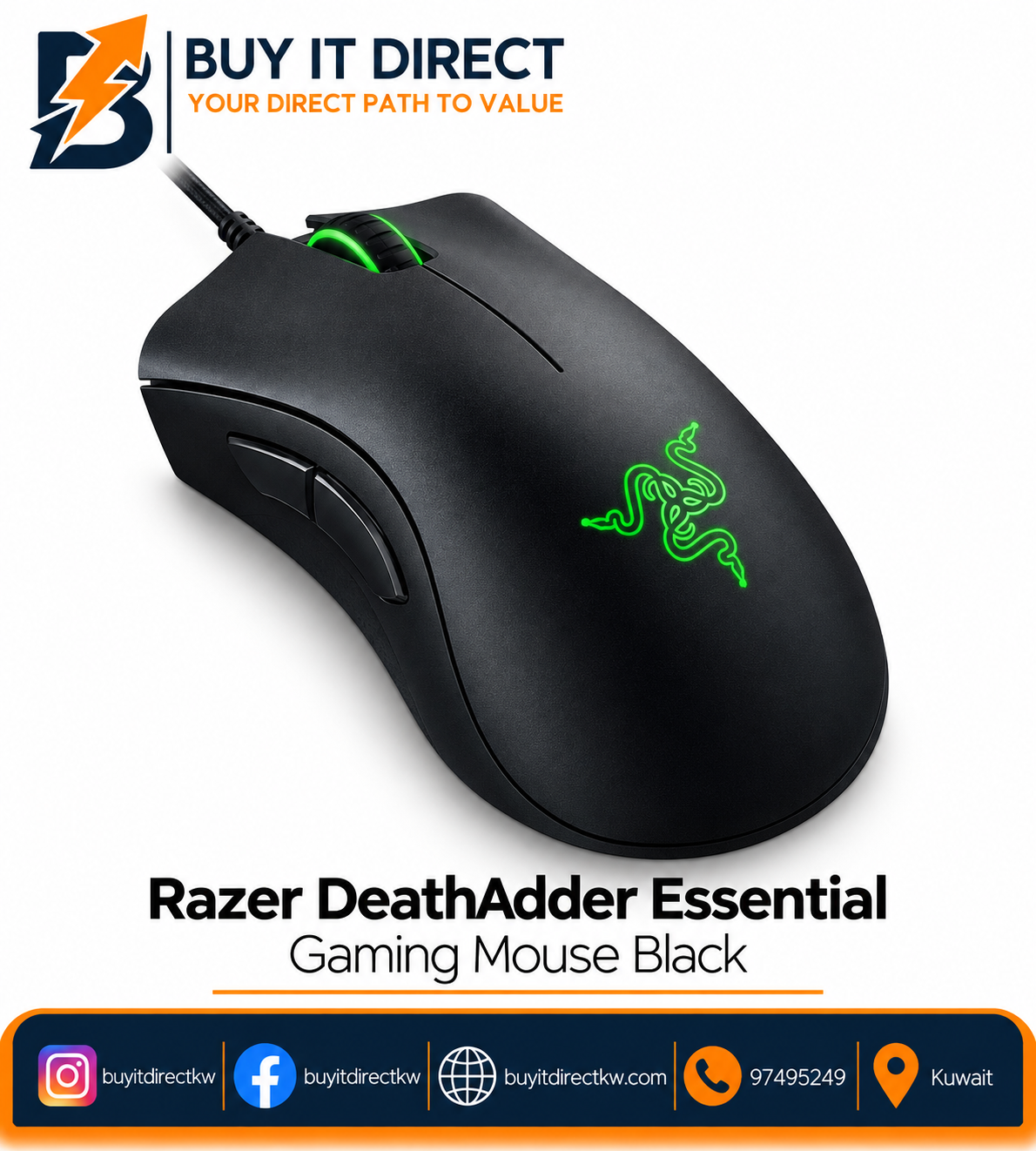 Razer DeathAdder Essential Gaming Mouse Black