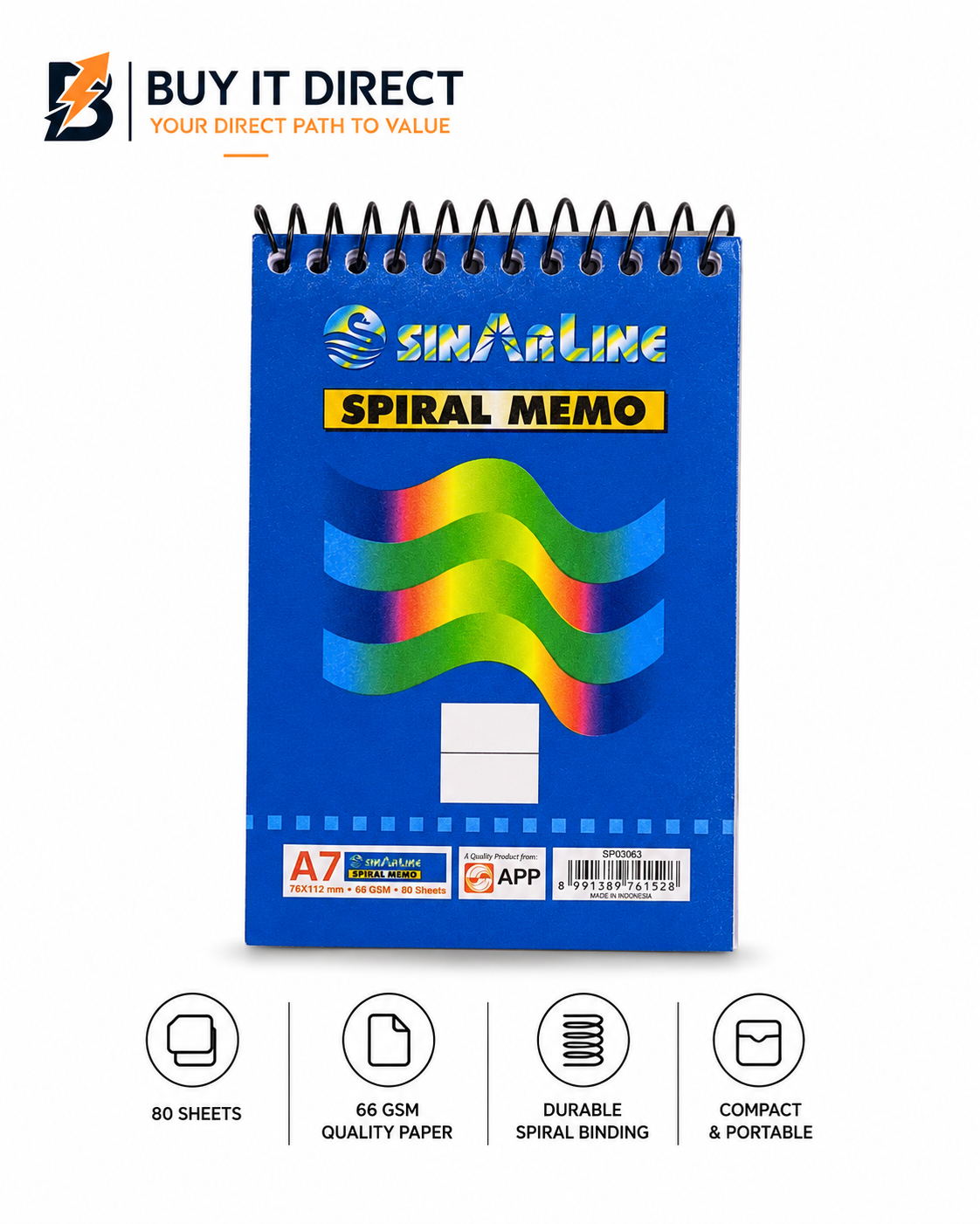 دفتر ملاحظات حلزوني Sinarline