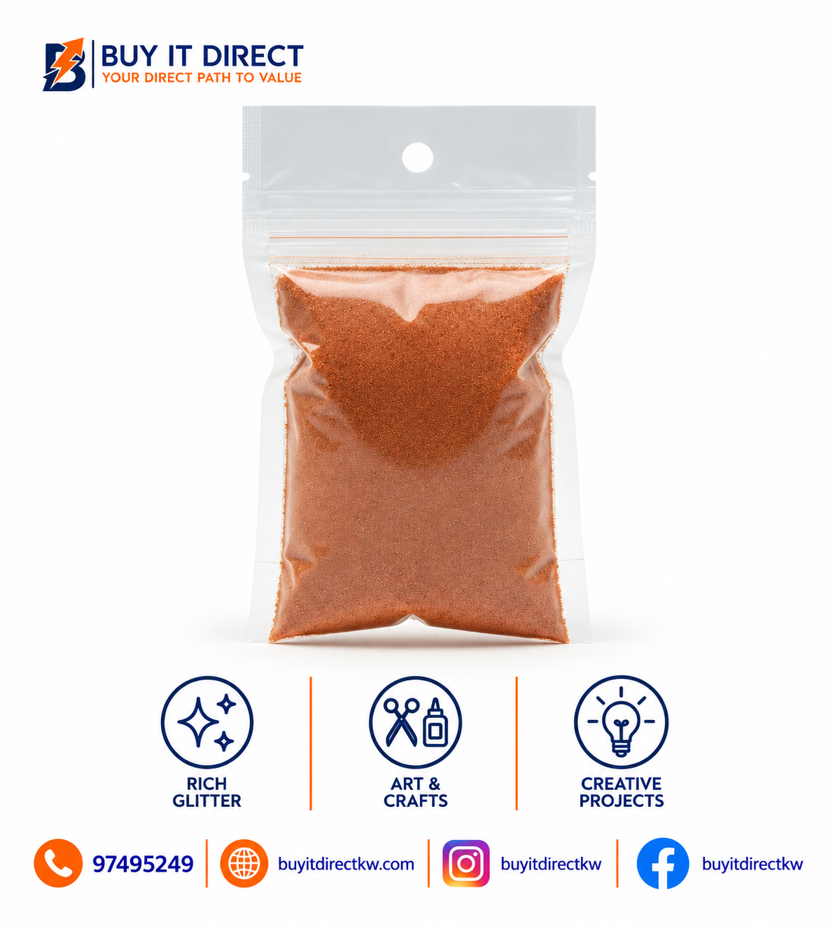 Glitter Powder – Peach
