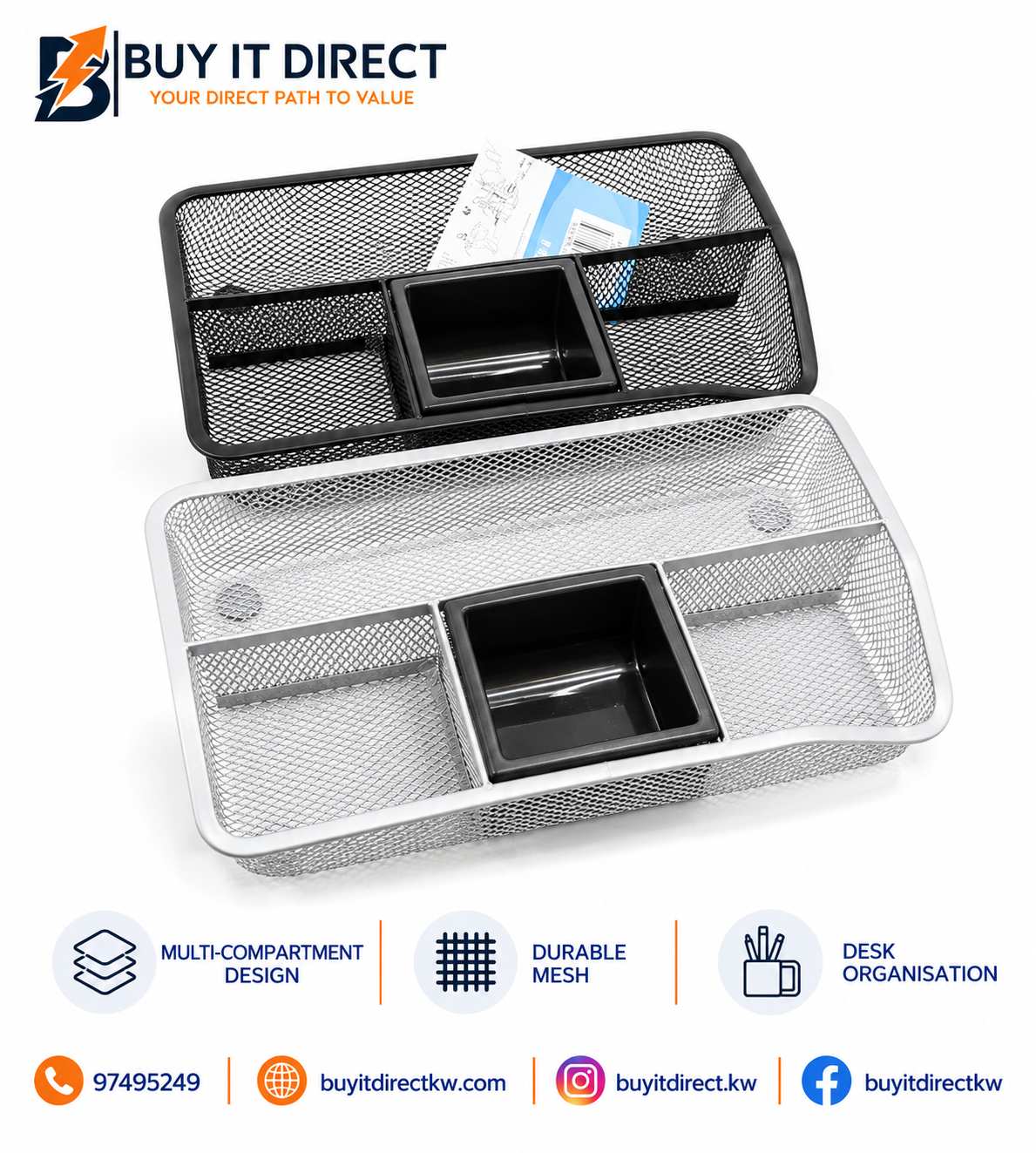 LANDA Mesh Desk Organizer