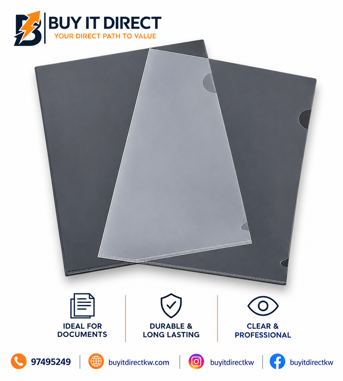 A3 L Shape Folder 1 Packet 12 Pieces