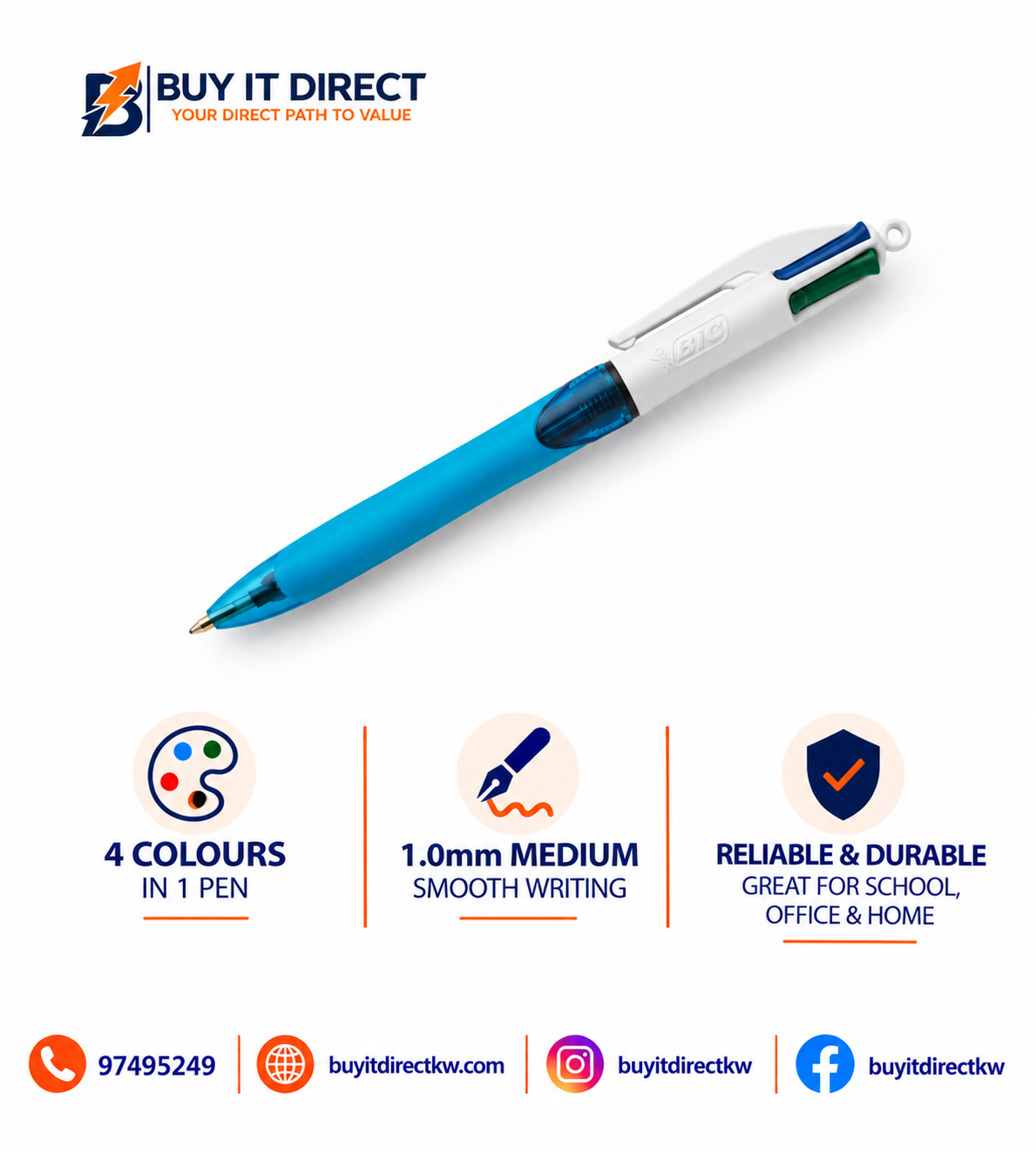 BIC 4 in 1 Pens Blue