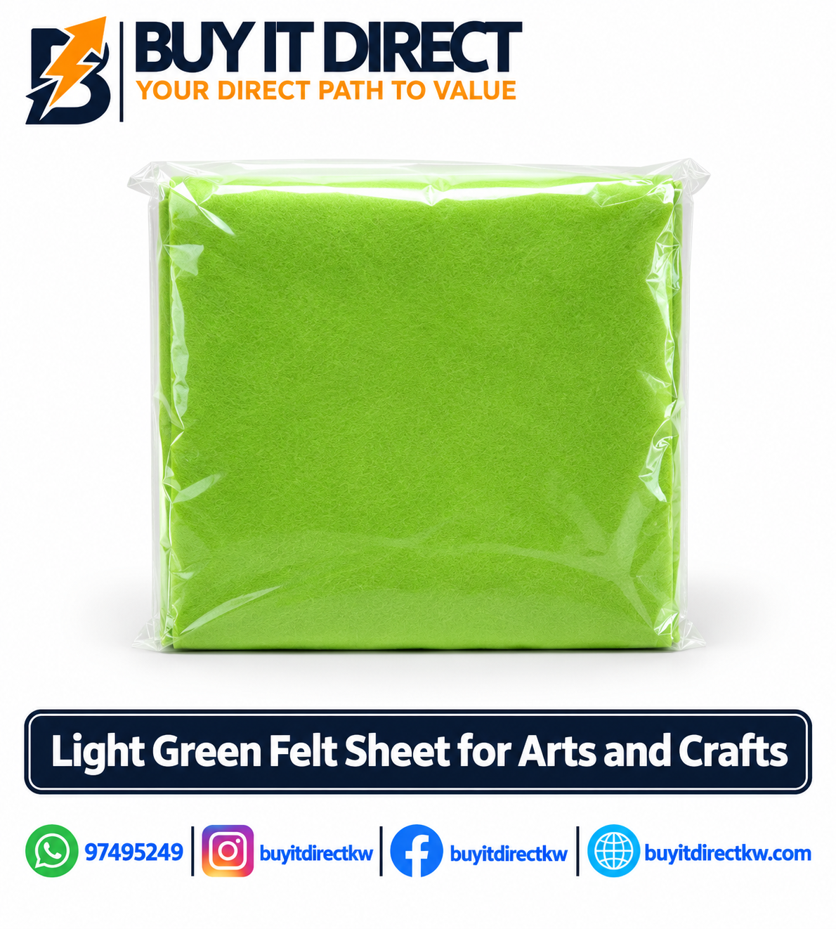Felt Sheet – Light Green