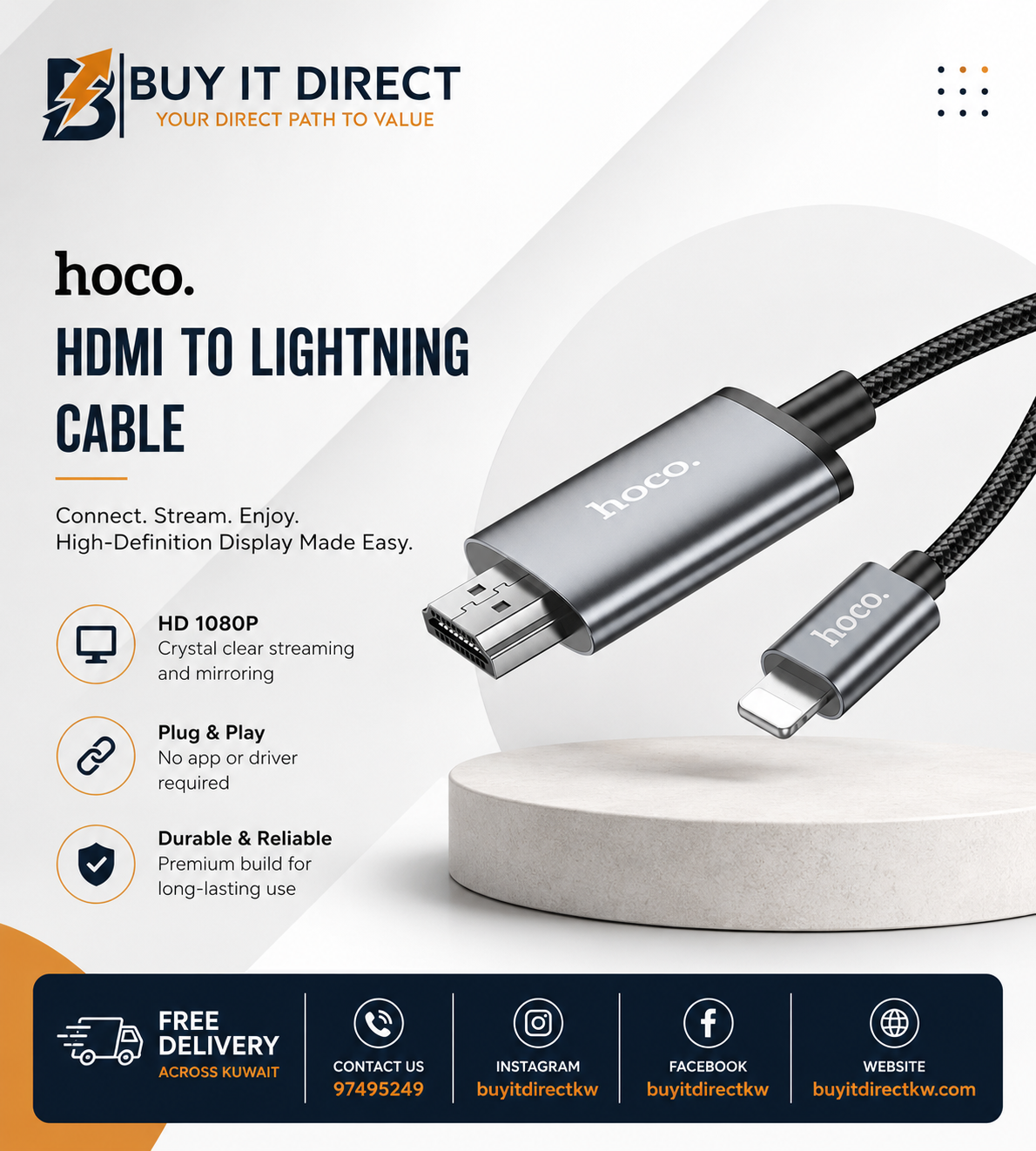 كابل UA27 من Lightning إلى HDTV