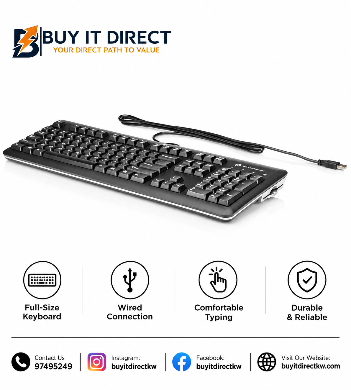 HP USB Keyboard with Smart Card Reader CCID US English