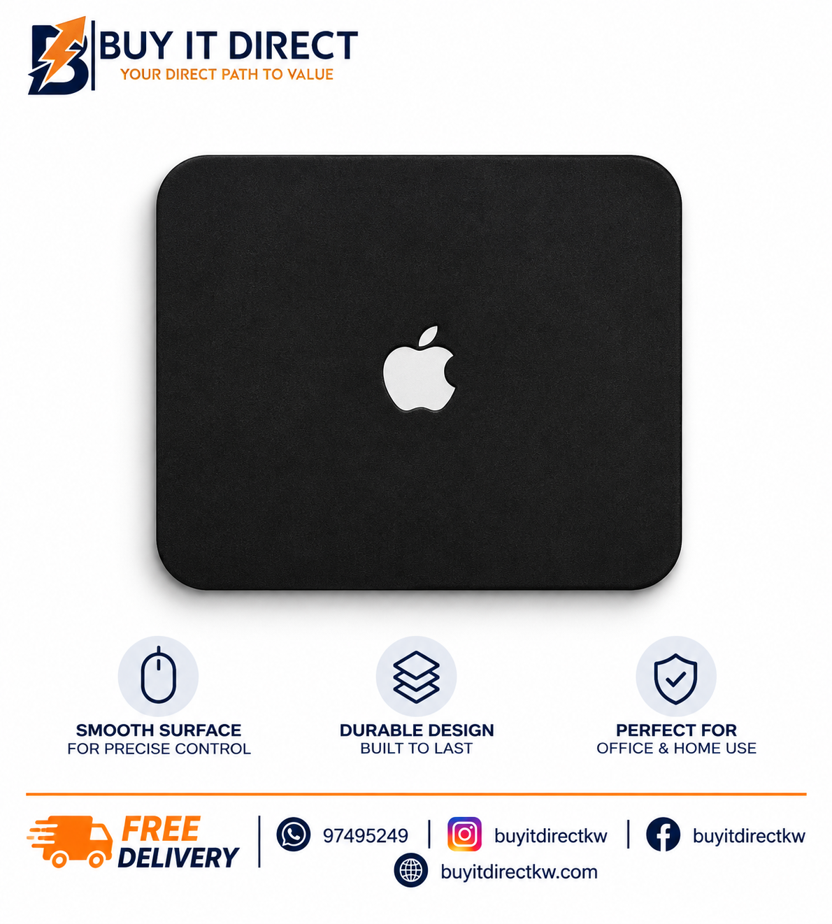 Mouse Pad with Apple Logo