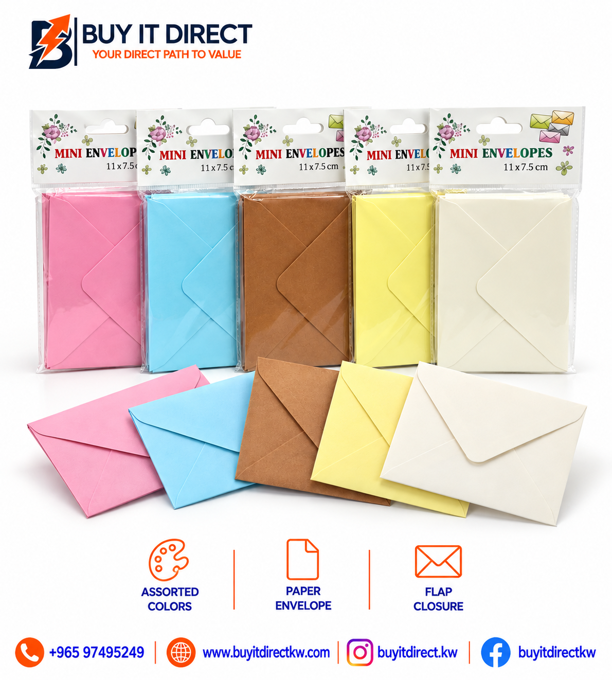 Mini Envelopes 11 × 7.5cm