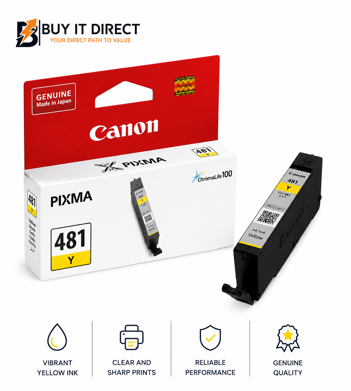 خرطوشة حبر Canon Pixma 481 أصفر