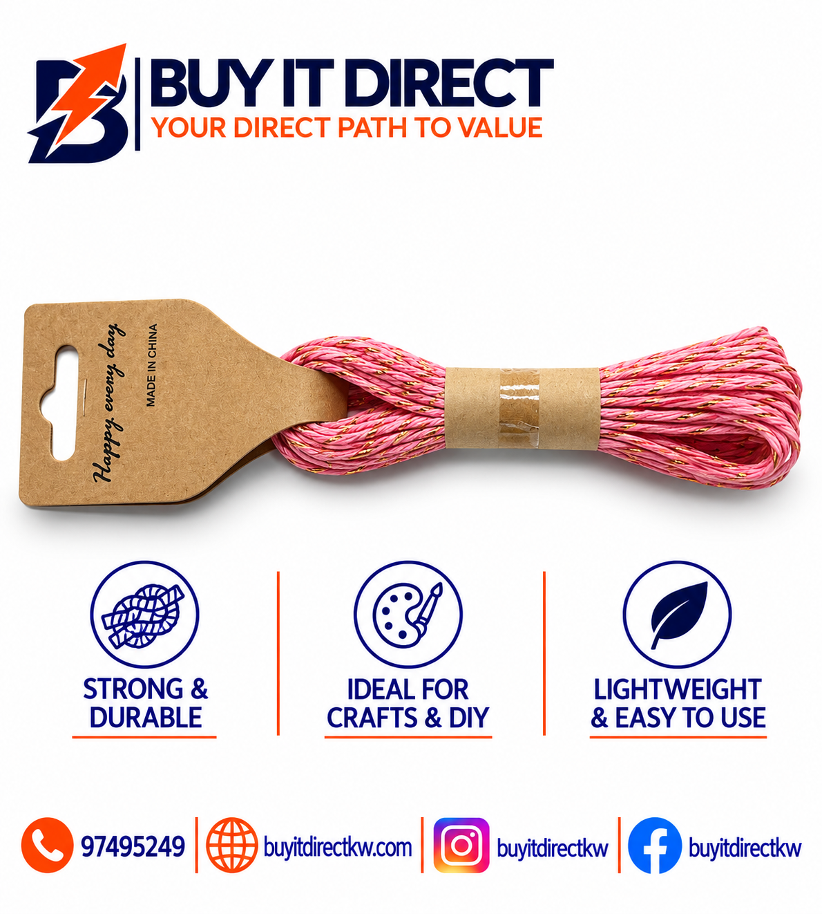 Small Light Pink Rope