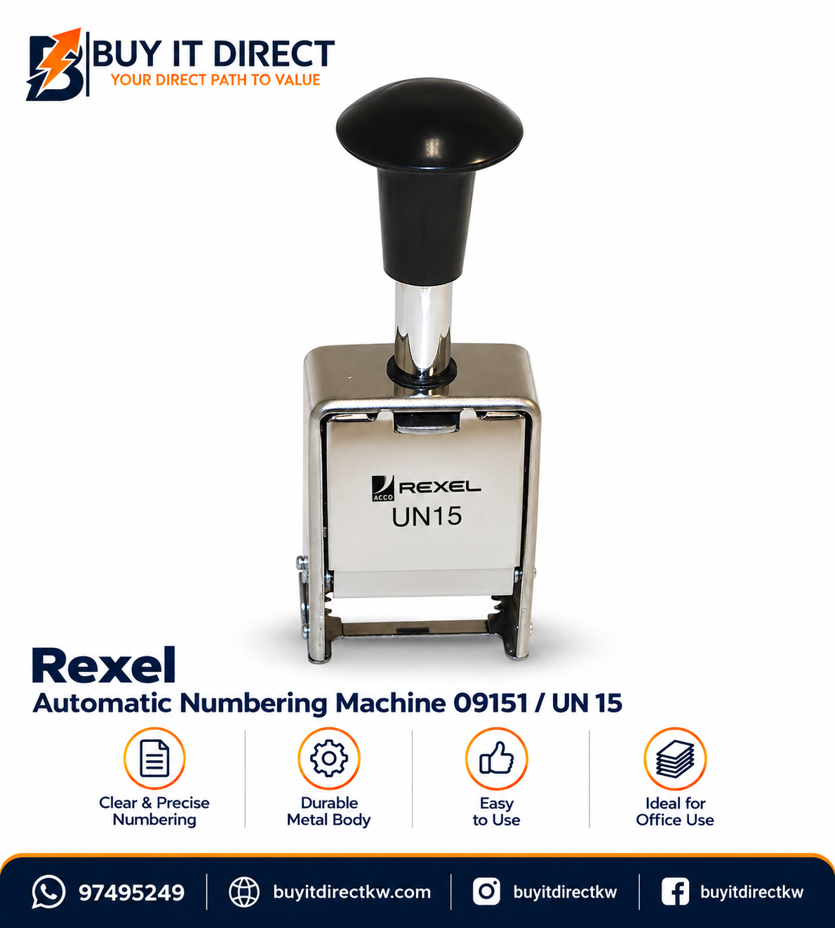 Rexel Automatic Numbering Machine 09151 / UN 15