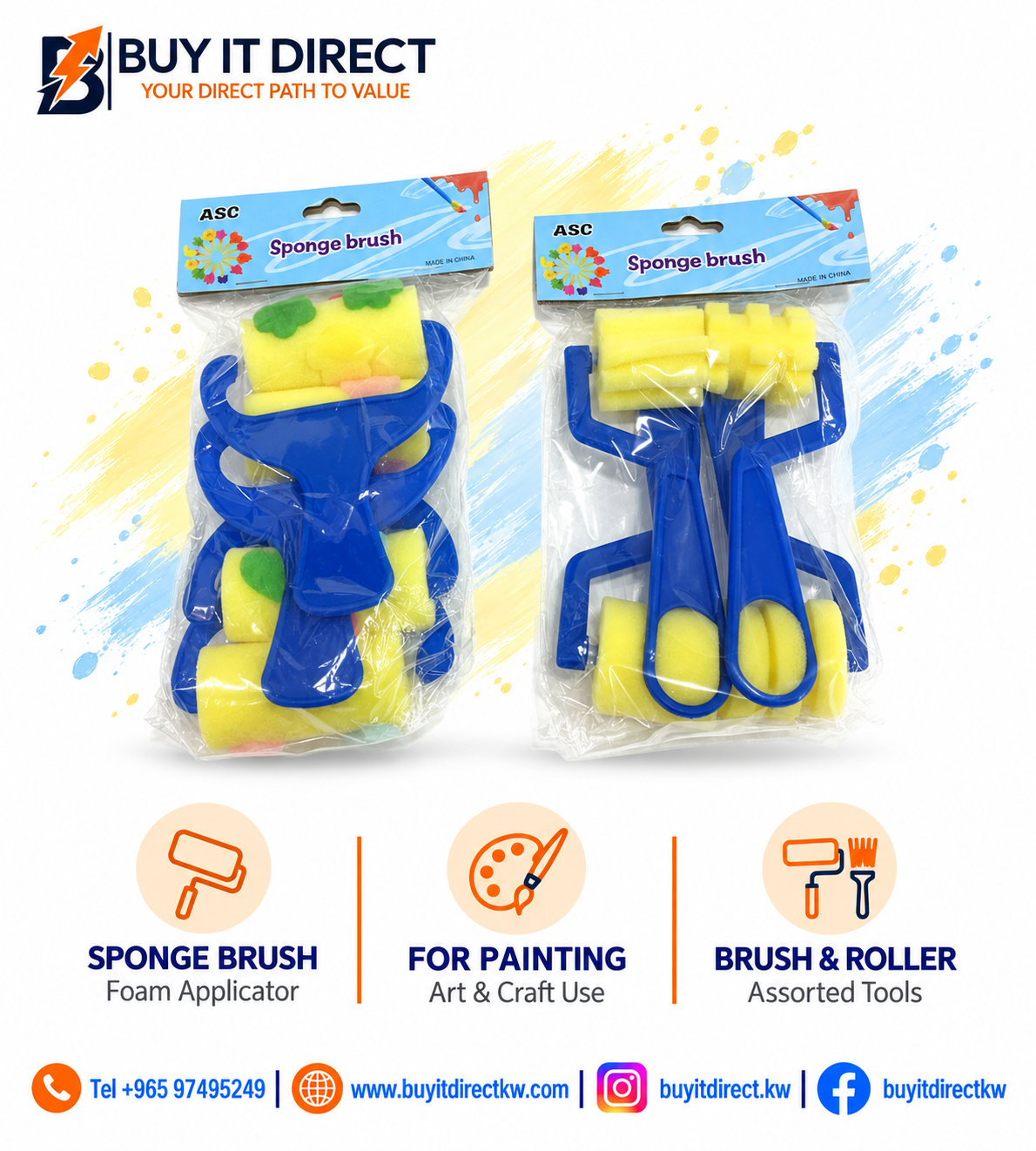Sponge Brushes for Painting