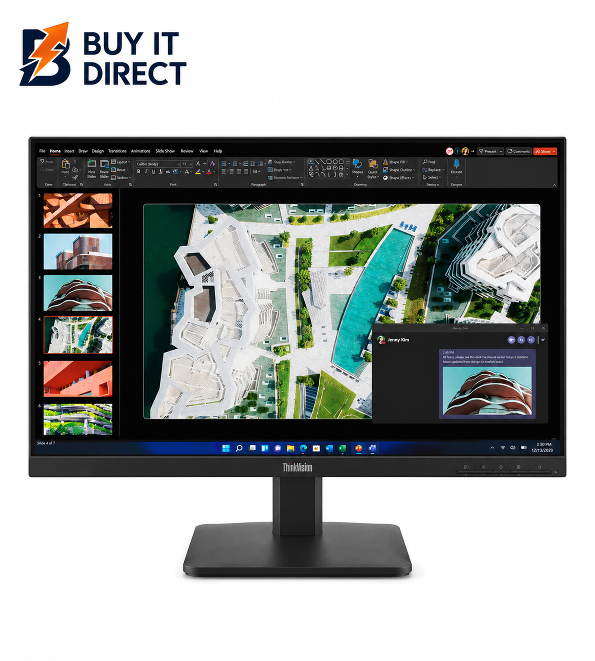 Lenovo ThinkVision S27-4e - شاشة 27.0 بوصة FHD / 4 مللي ثانية / 100 هرتز / VGA / HDMI 1.4 - شاشة