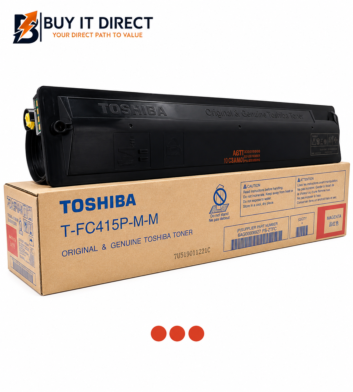 Toshiba T-Fc415U-M Magenta Toner Cartridge