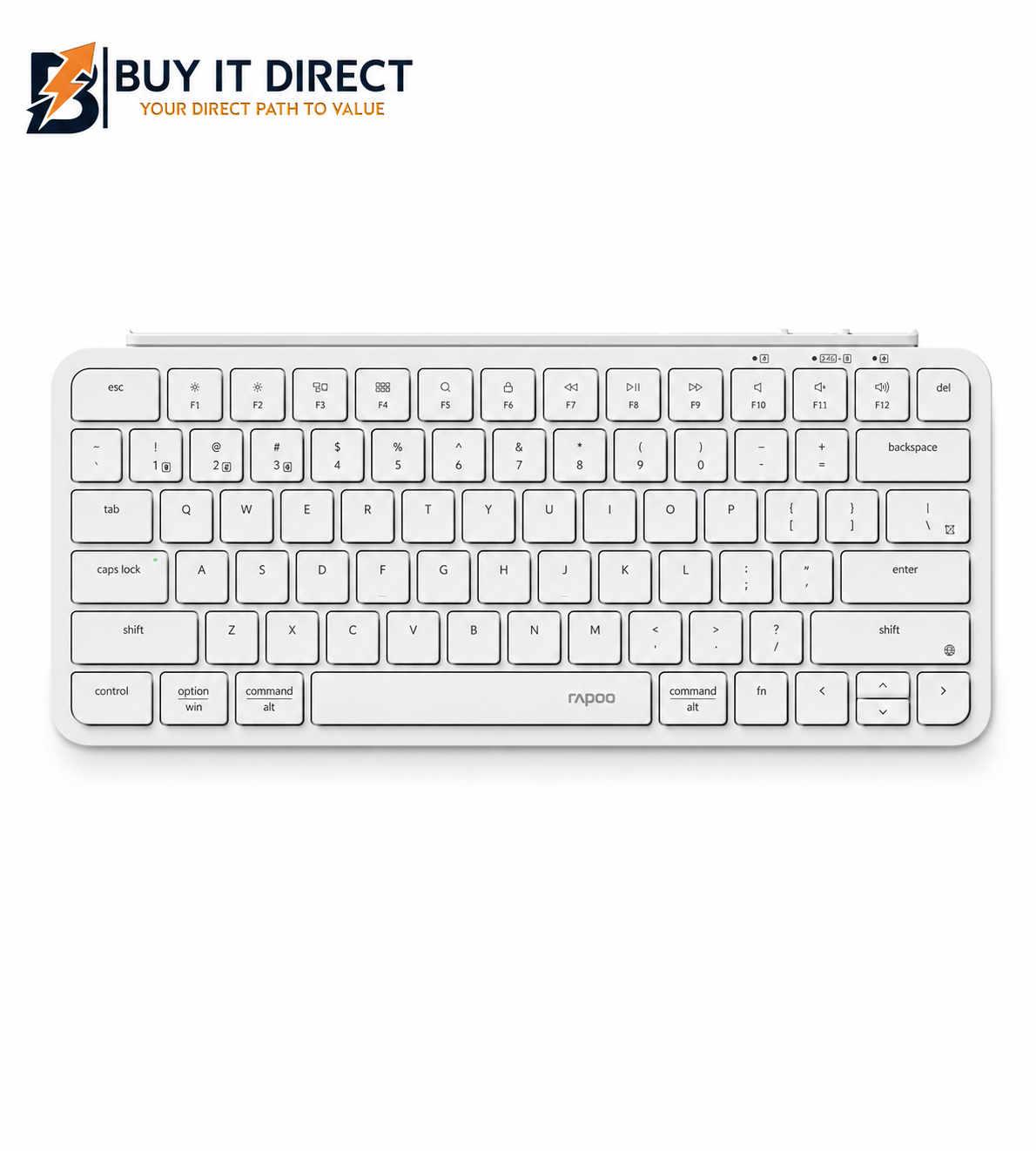 KeyChron B1 Pro Ultra-Slim Wireless Compact Keyboard, B1P-K8, Ivory White – Arabic/English