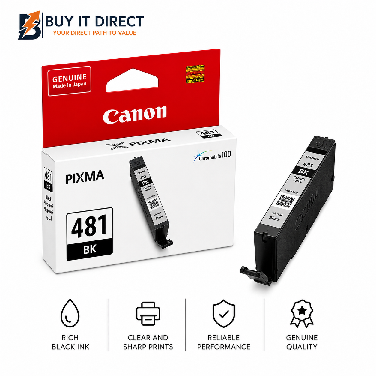 خرطوشة حبر Canon Pixma 481 أسود