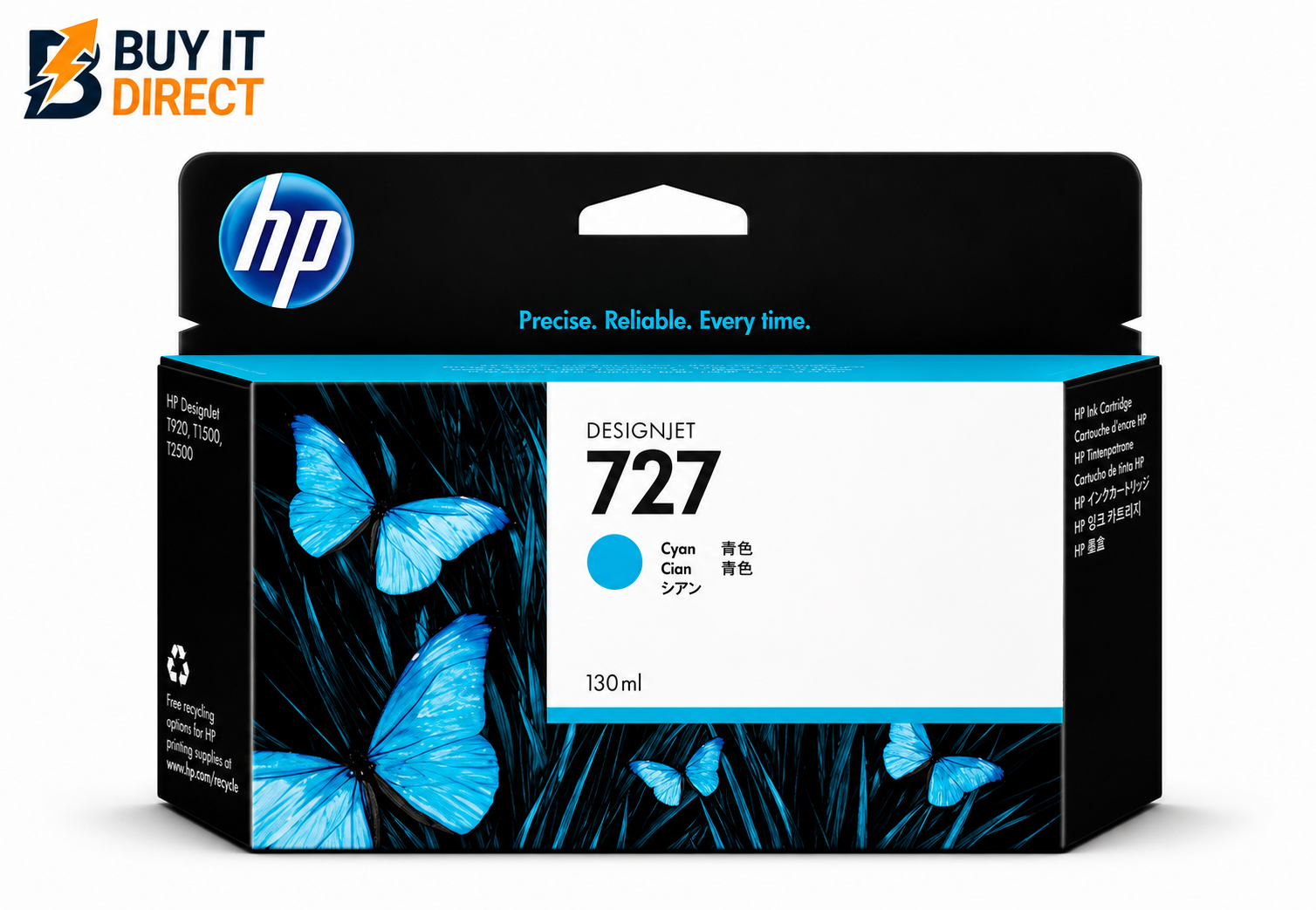خرطوشة حبر HP 727 DesignJet السماوية
