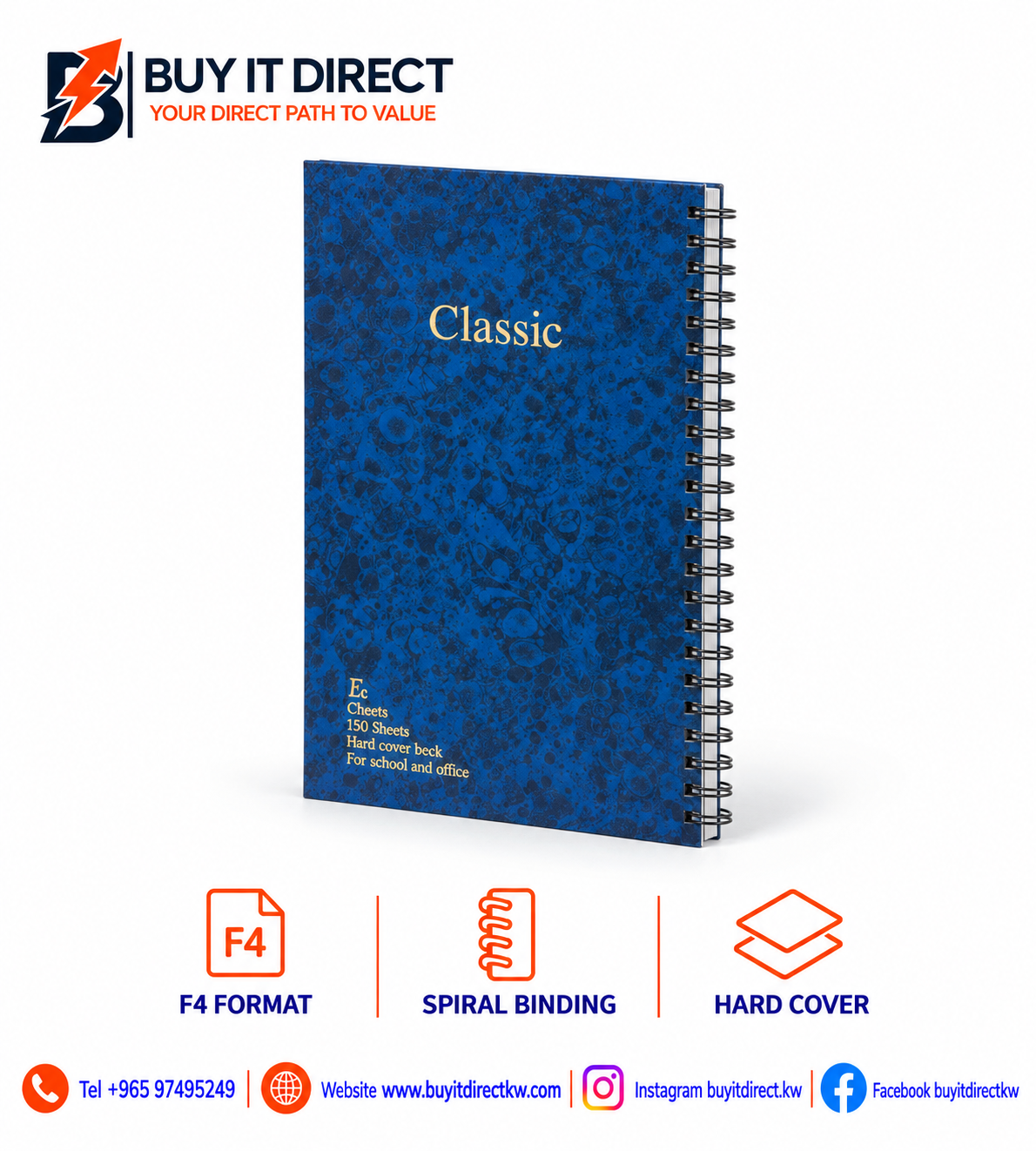دفتر سجل Classic F4