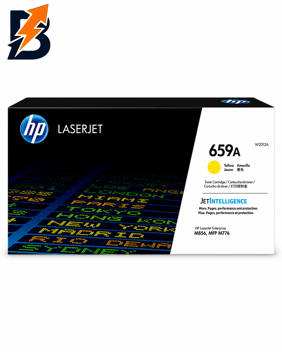 HP 659A Yellow Toner Cartridge – 16K Pages / Yellow Color / Toner Cartridge – (W2012A)