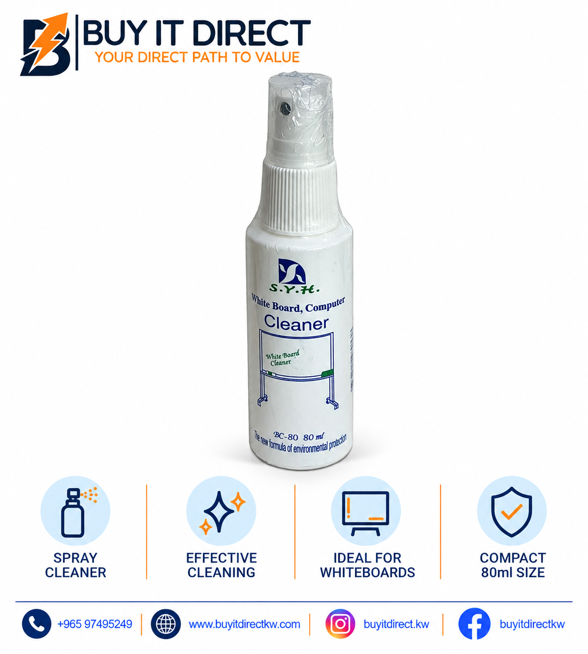 S.Y.H White Board Cleaner 80ml