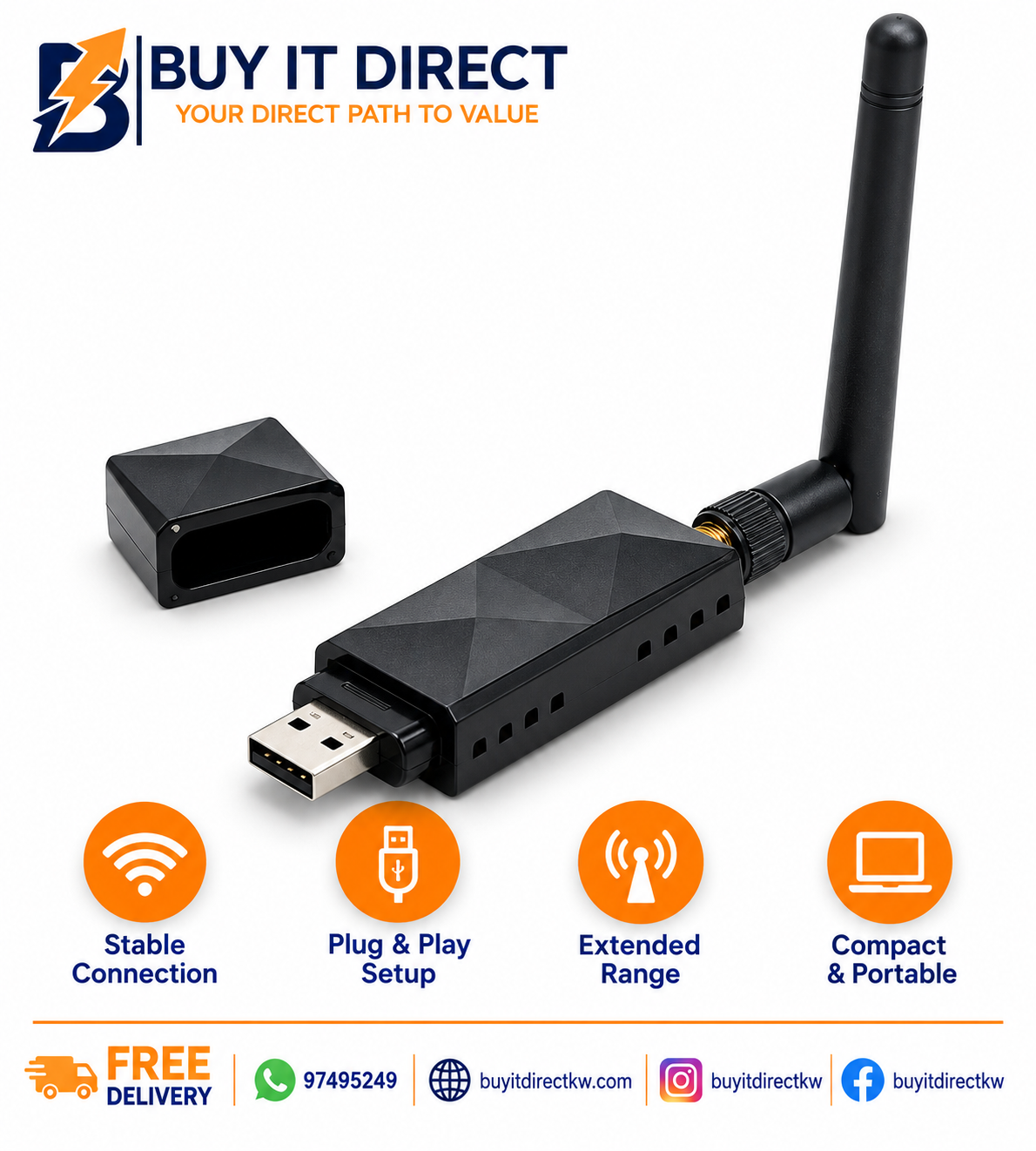 هوائي WiFi USB AC150