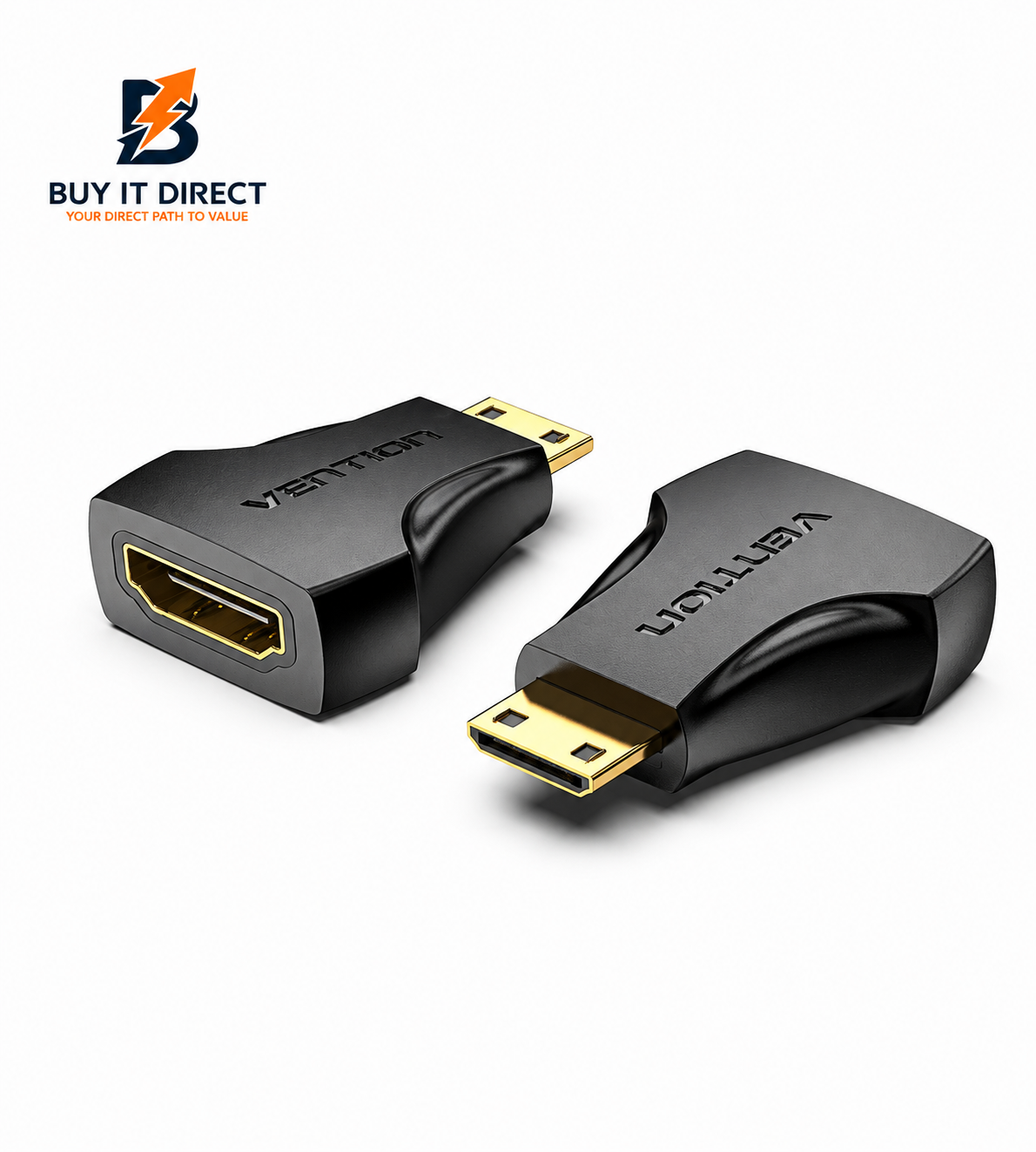 Mini HDMI Male to HDMI Female Adapter Black