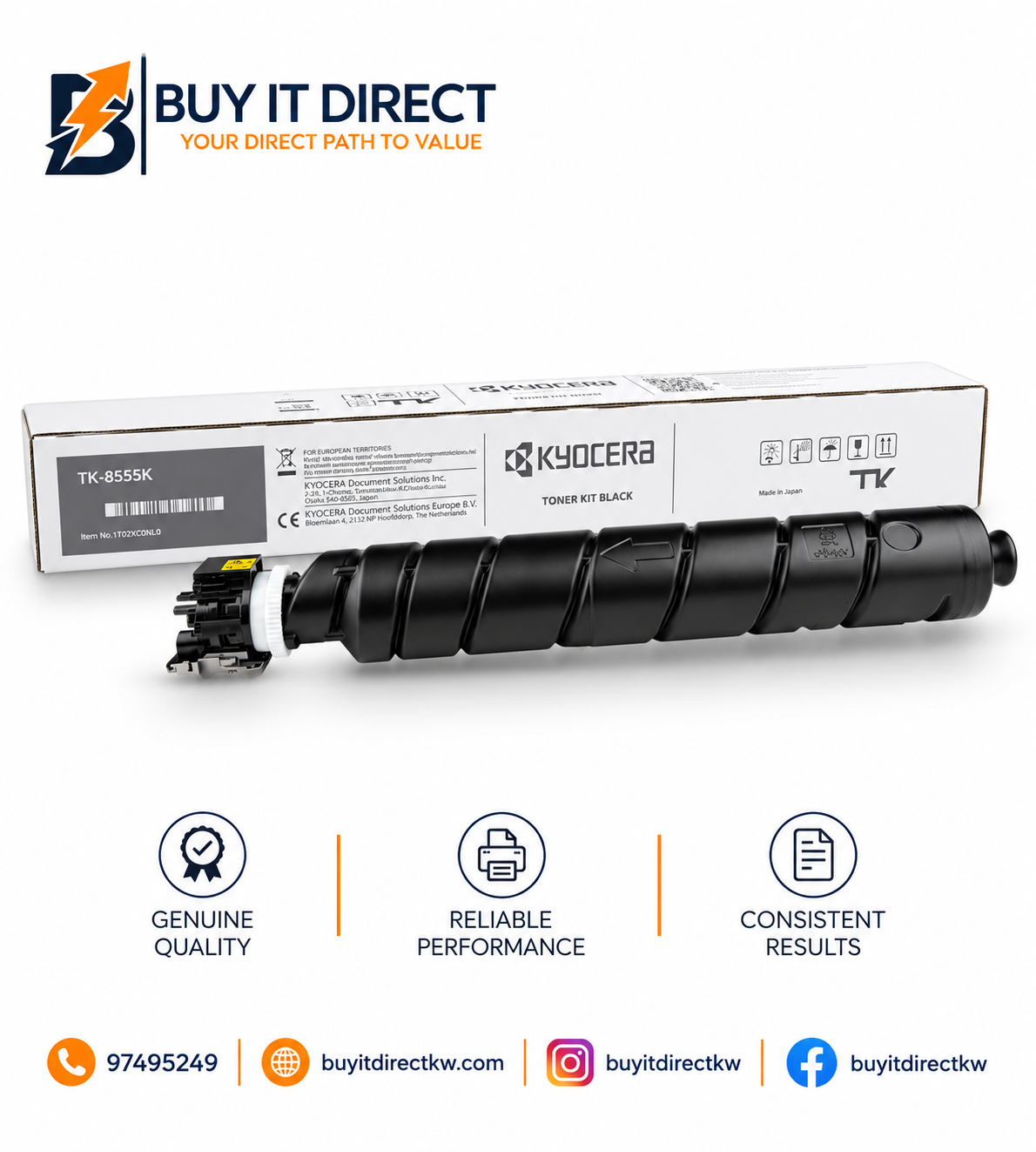 خرطوشة تونر أسود Kyocera TK8555K
