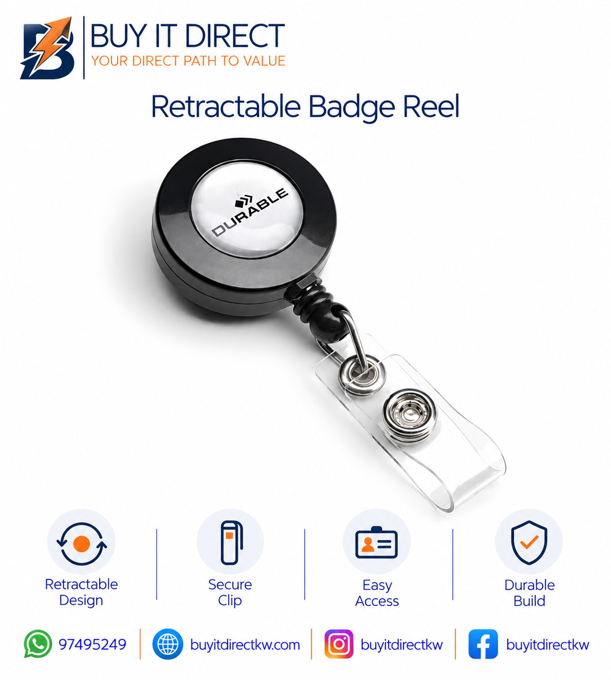 بكرة بطاقة تعريف DURABLE 8152