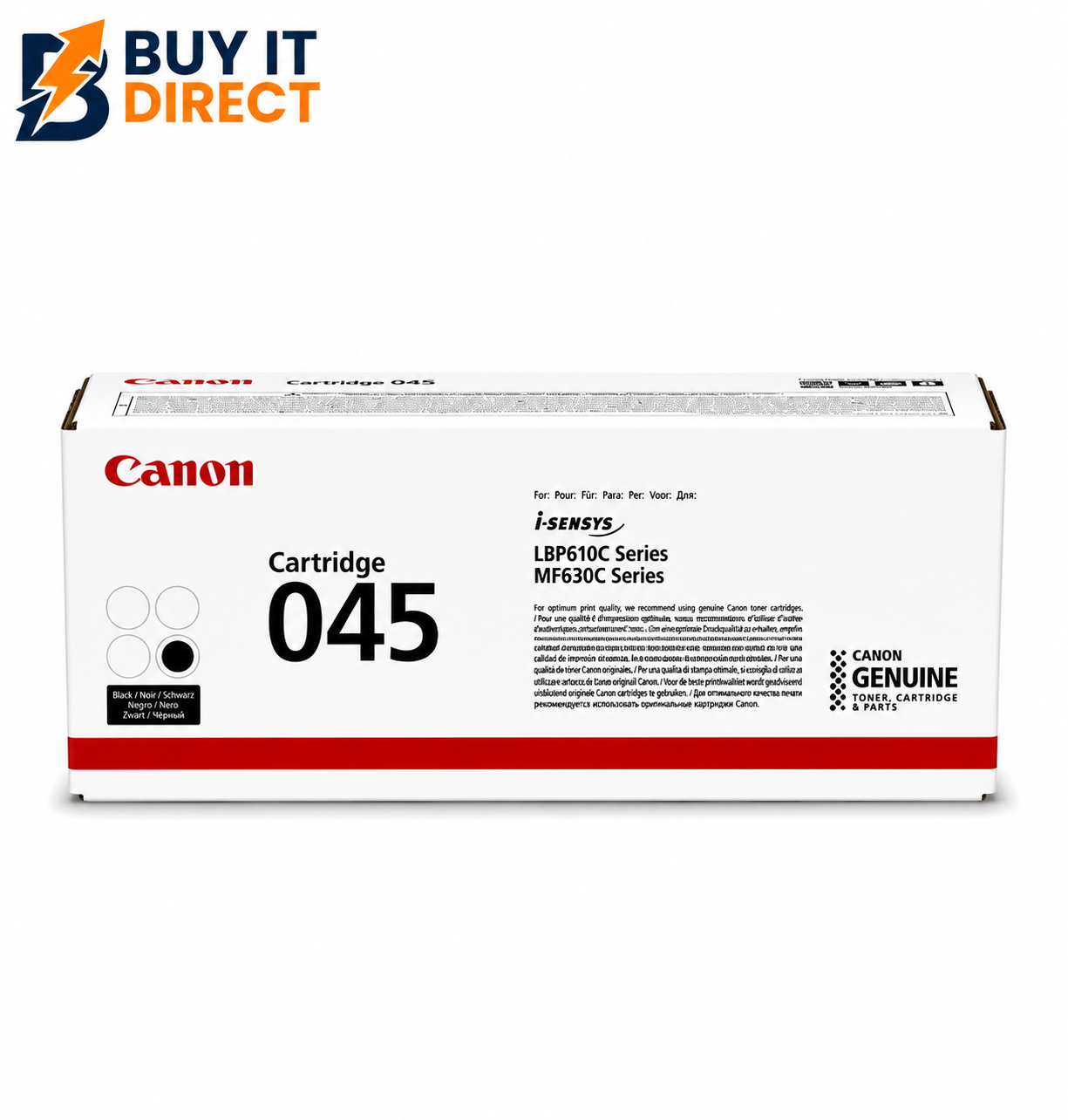 Canon 045 أسود خرطوشة تونر – 1.4K Pages / أسود Color / خرطوشة تونر
