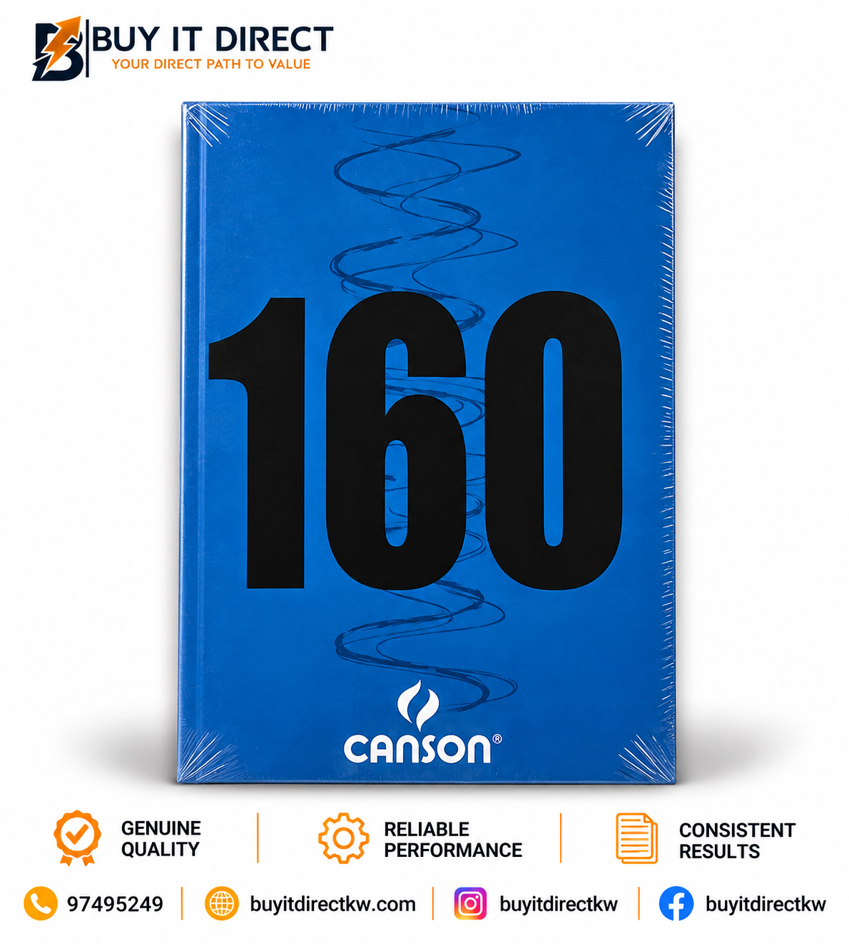 Canson 160C Drawing Pad 160gsm