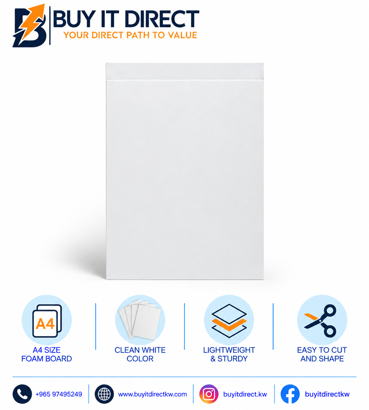 Foam Board A4 White