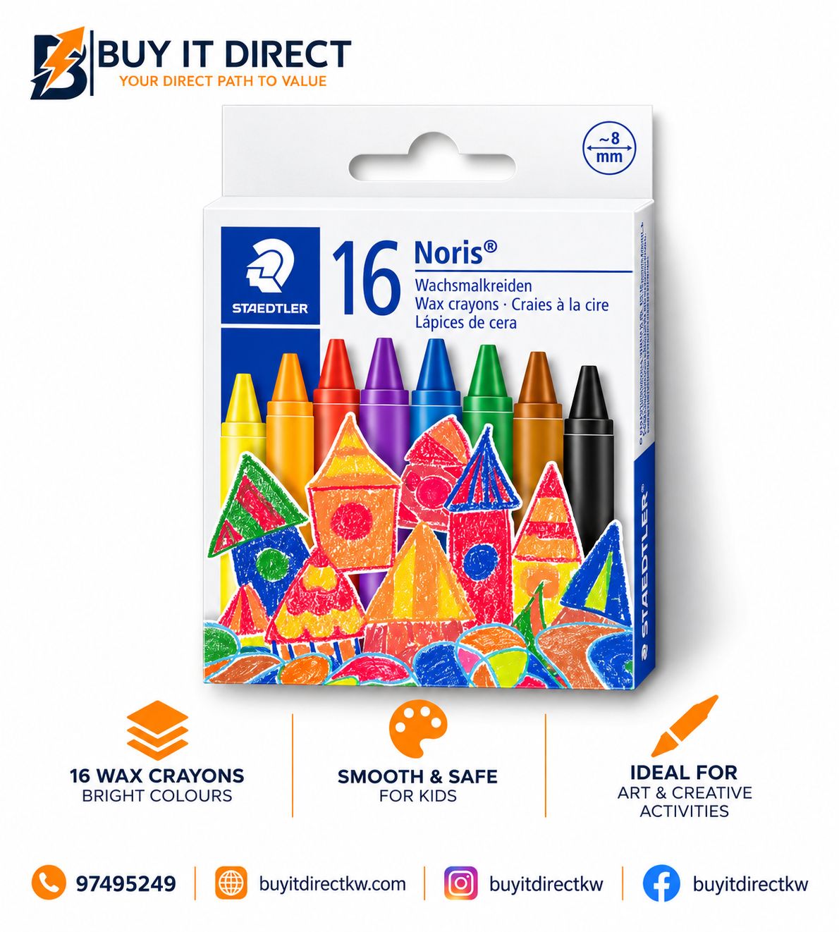 STAEDTLER 16 Wax Crayons