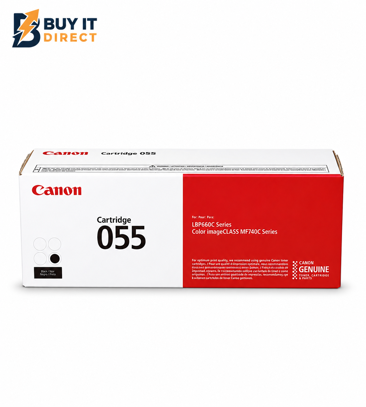 Canon 055 Black Toner Cartridge – 2.3K Pages / Black Color / Toner Cartridge