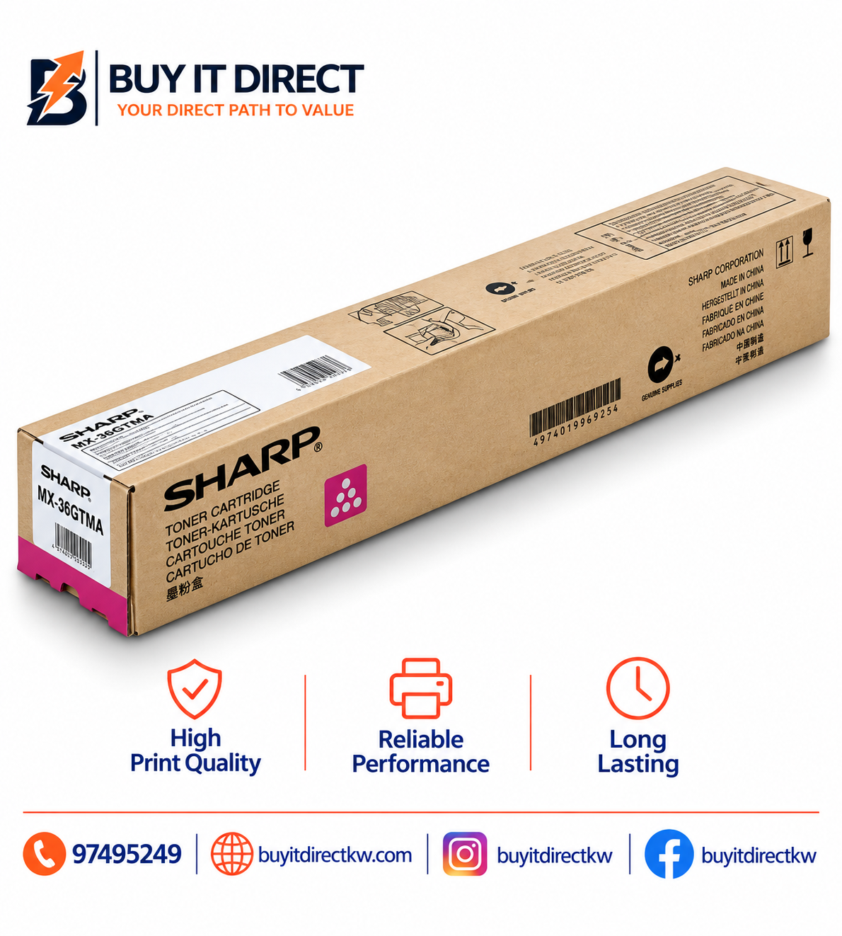 Sharp MX-31FTMA Magenta Original Toner Cartridge