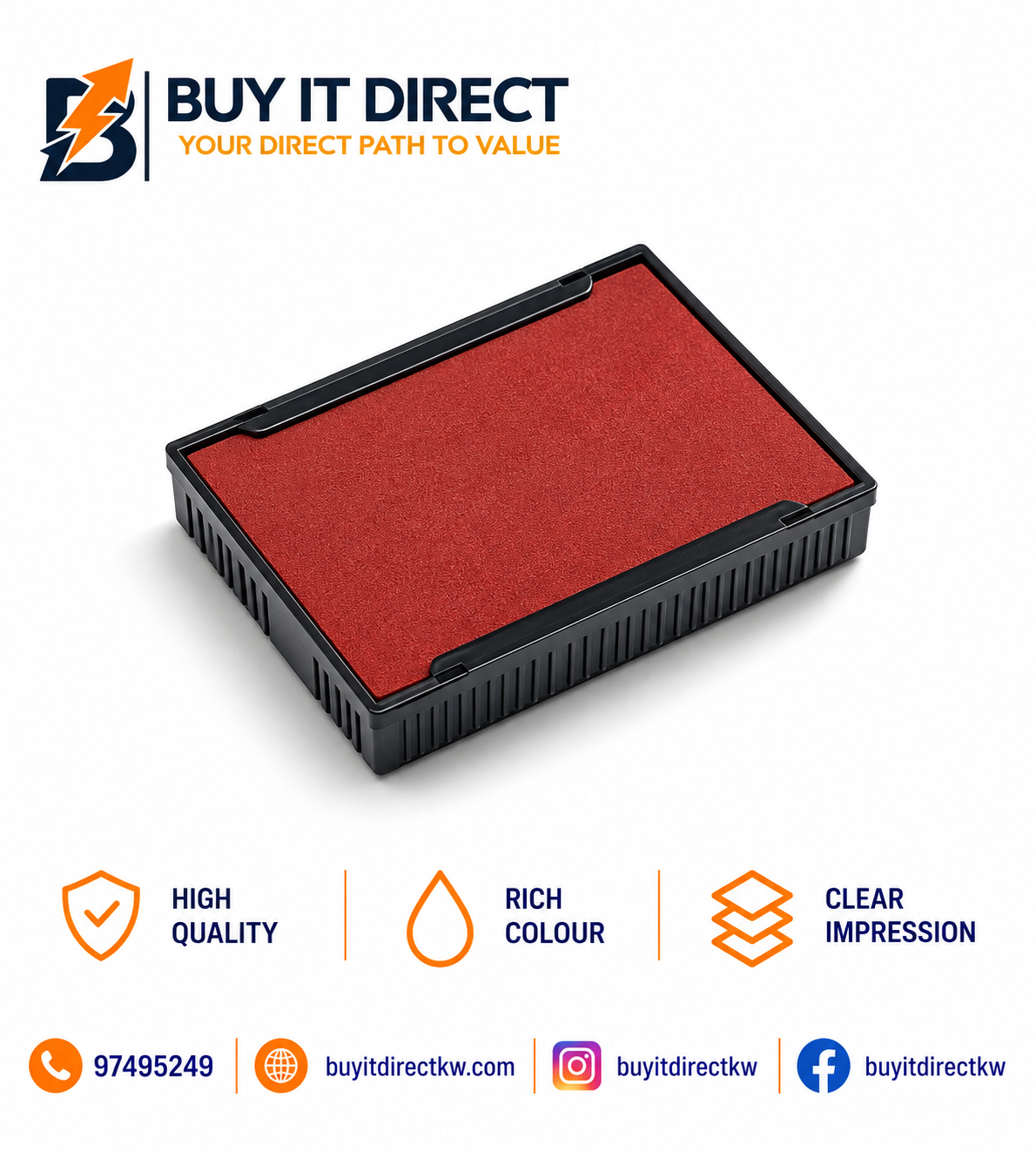 وسادة حبر S 827 7 أحمر