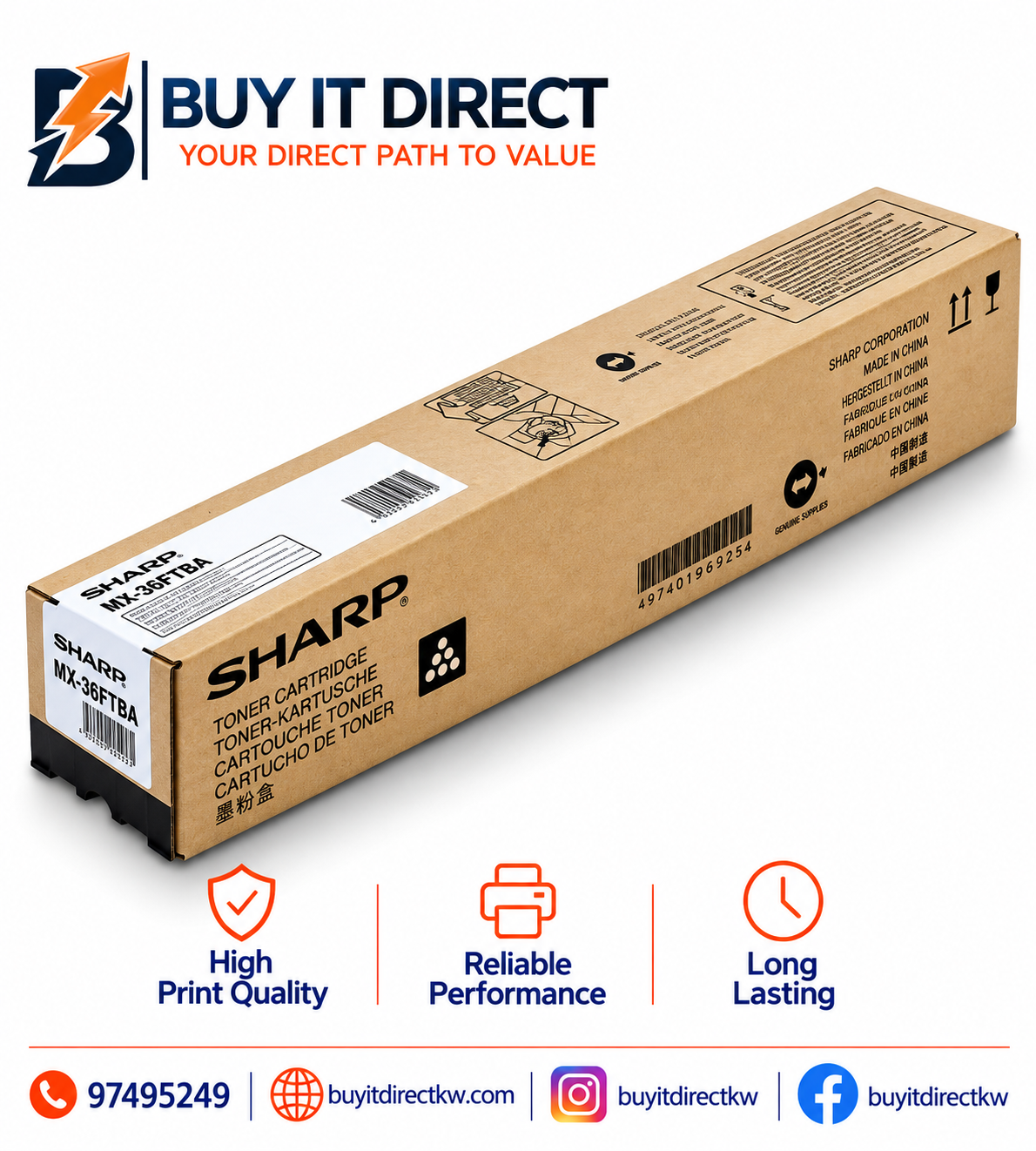 Sharp MX-31FTBA Black Original Toner Cartridge