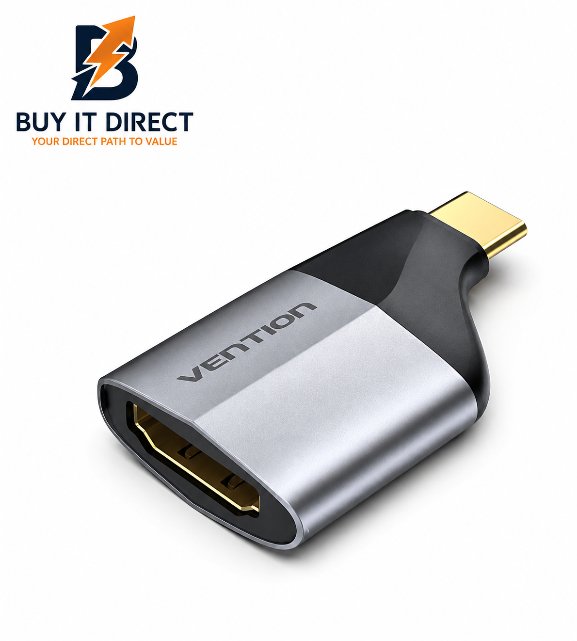 محول Type C إلى HDMI رمادي من السبائك المعدنية