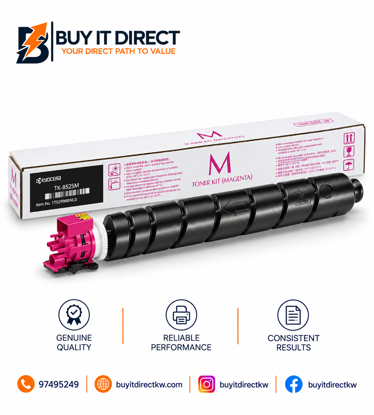 خرطوشة تونر أرجواني Kyocera TK8525M