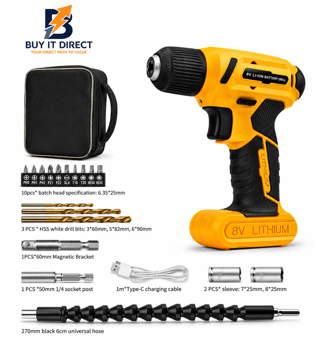 ELECTRIC SCREWDRIVER & DRILL  SET 20 IN 1 KS-882046