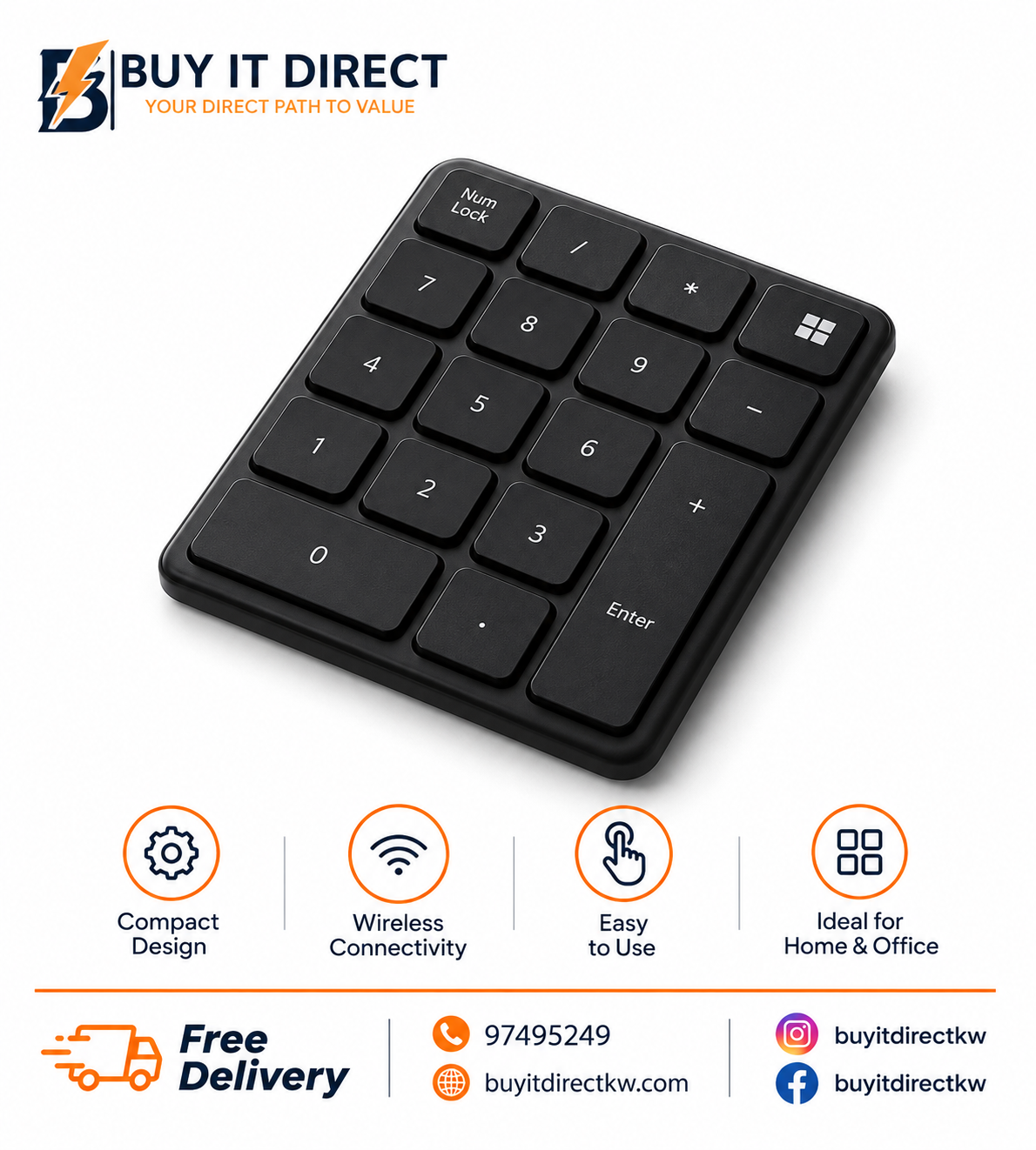 Numeric Bluetooth Keypad