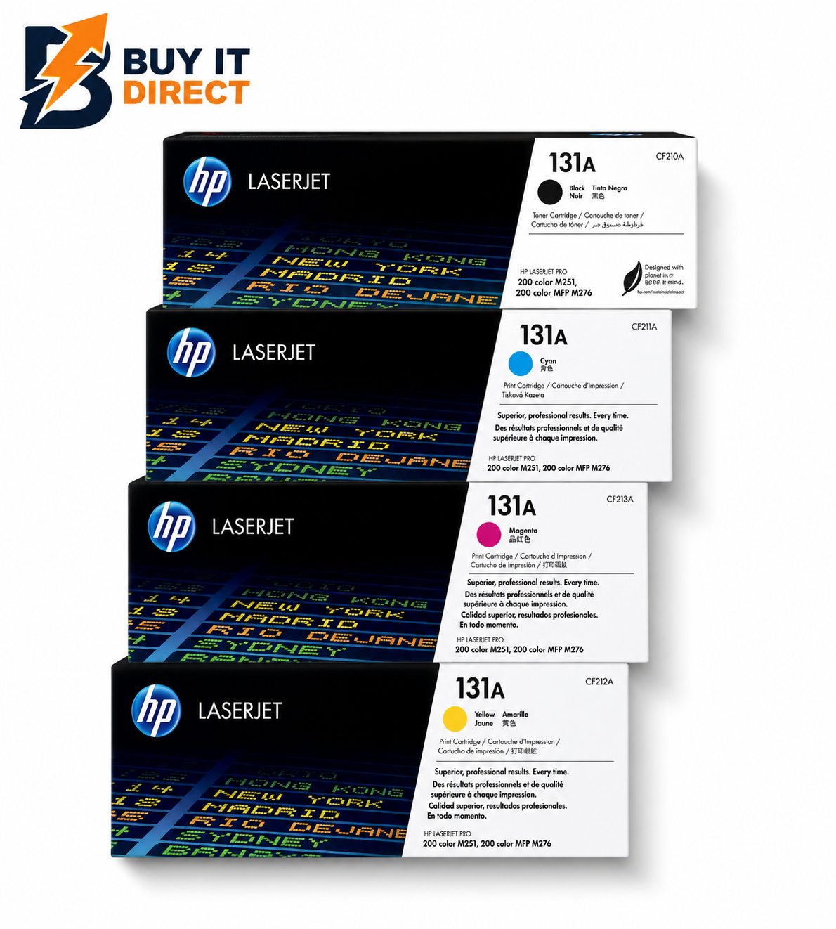 HP 131A LaserJet Toner Cartridge Full Set
