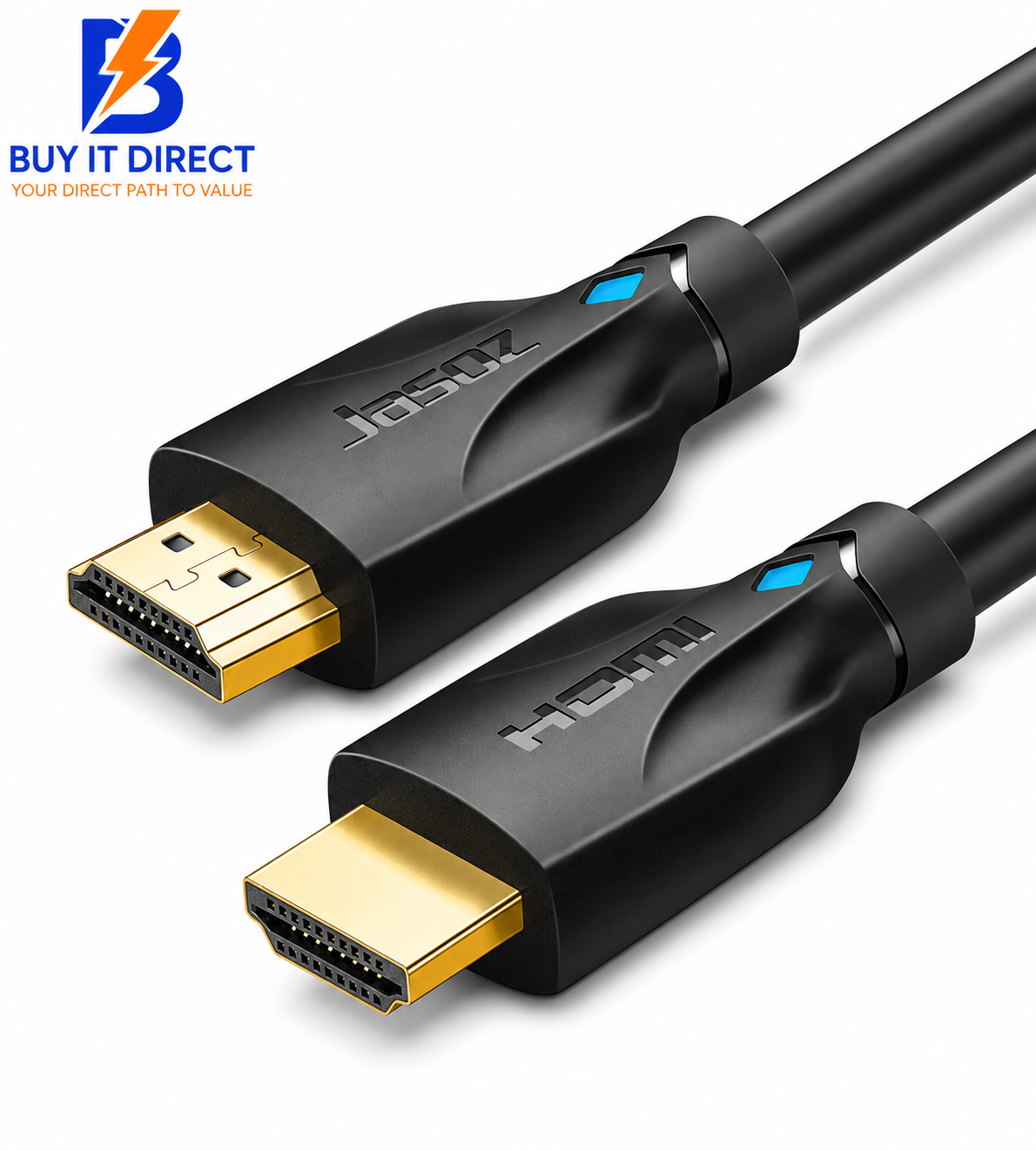 كابل Jasoz A131 HDMI إلى HDMI بدقة 4K HDMI 2.0 وتقنية 3D – بطول 10 متر