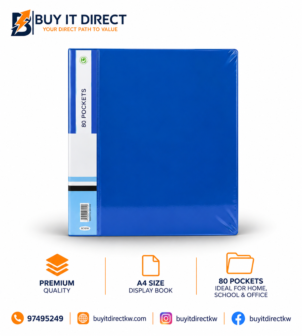 A4 Display Book 80 Pockets