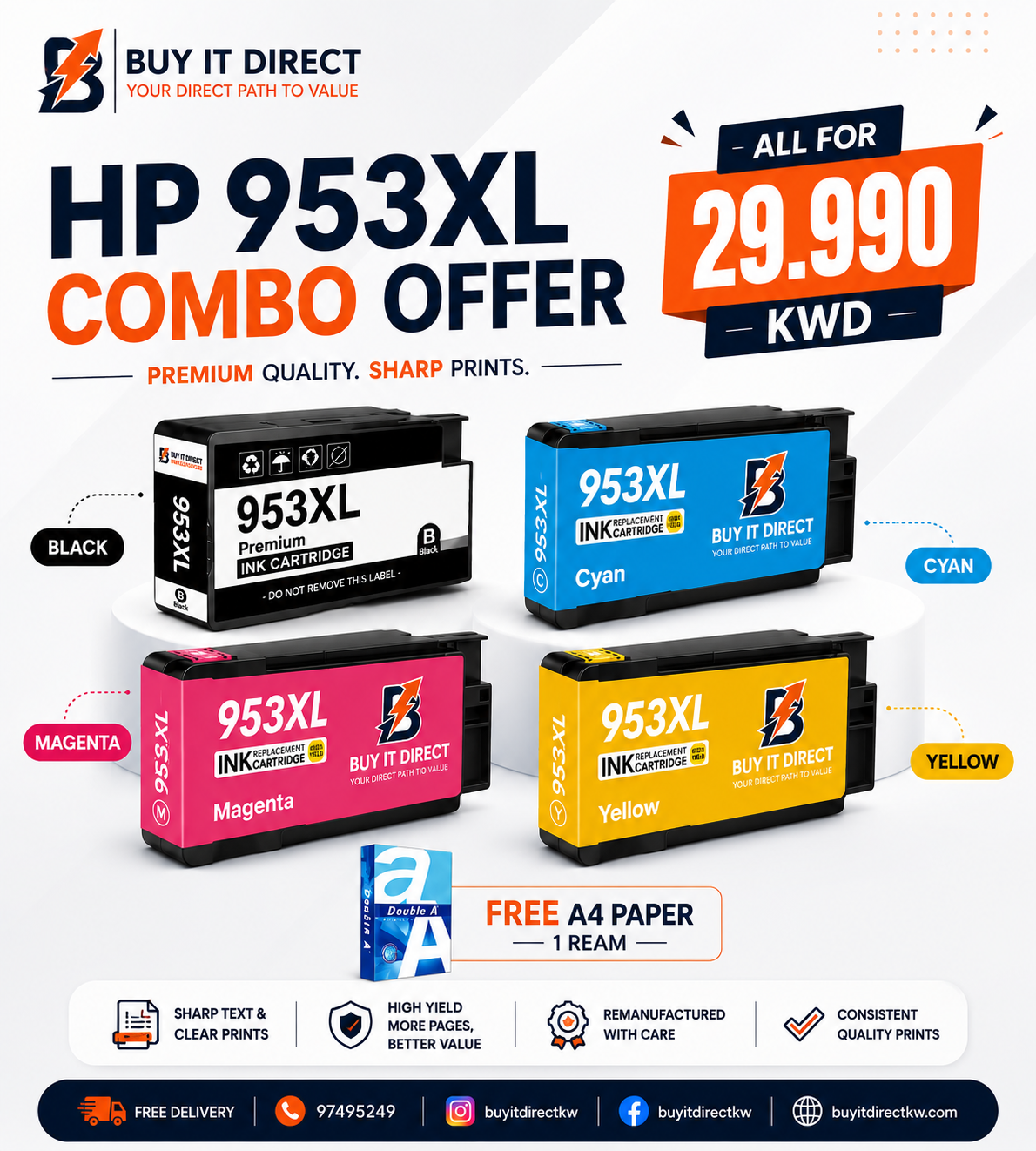Premium Compatible Ink For HP 953XL