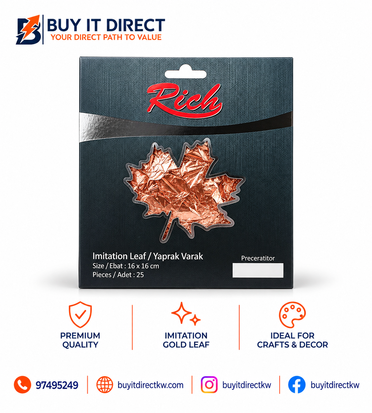 Imitation Leaf 25 Pcs