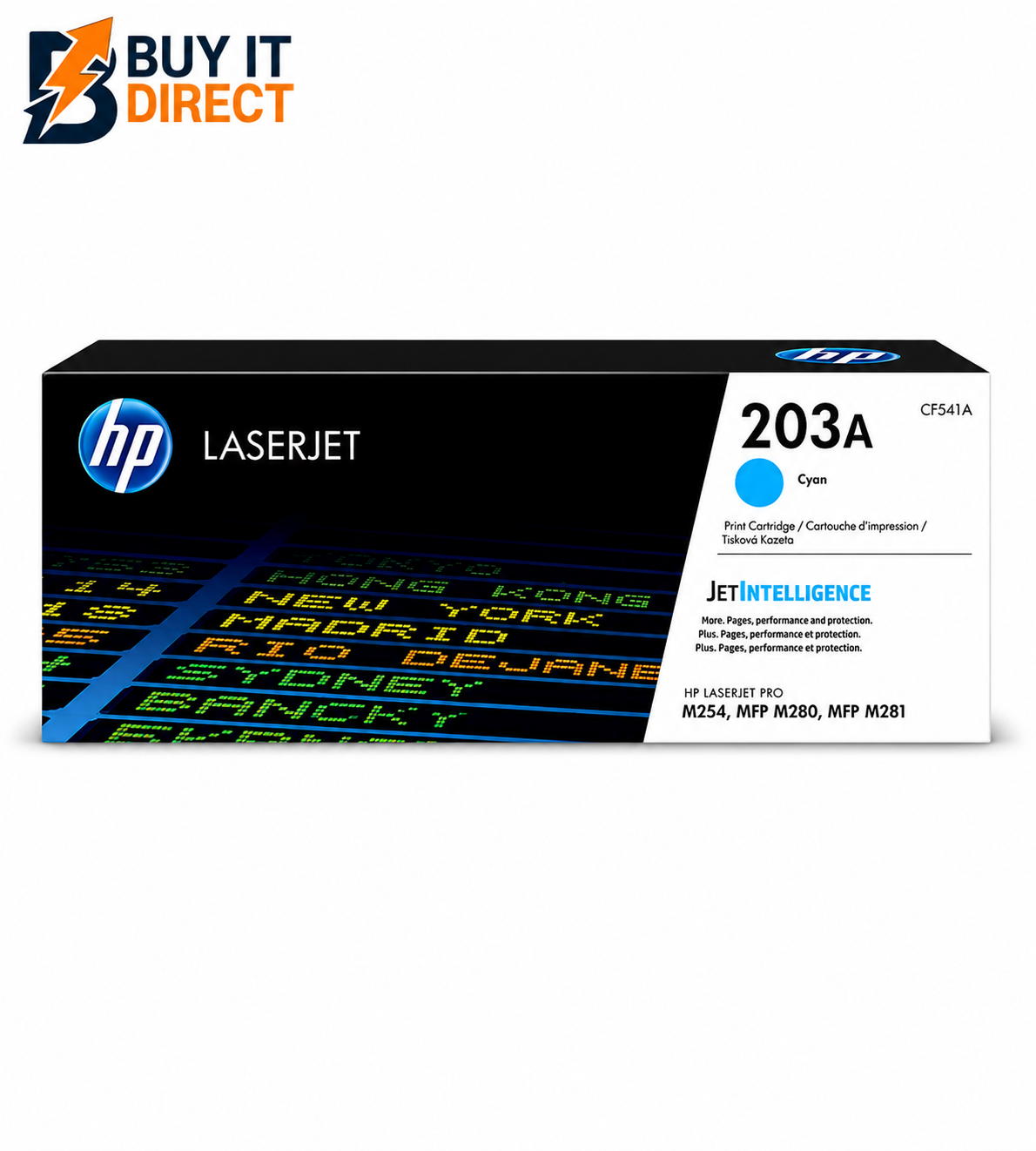  HP 203A Cyan Color – 1,300 pages / Cyan Color / Toner Cartridge – (CF541A)