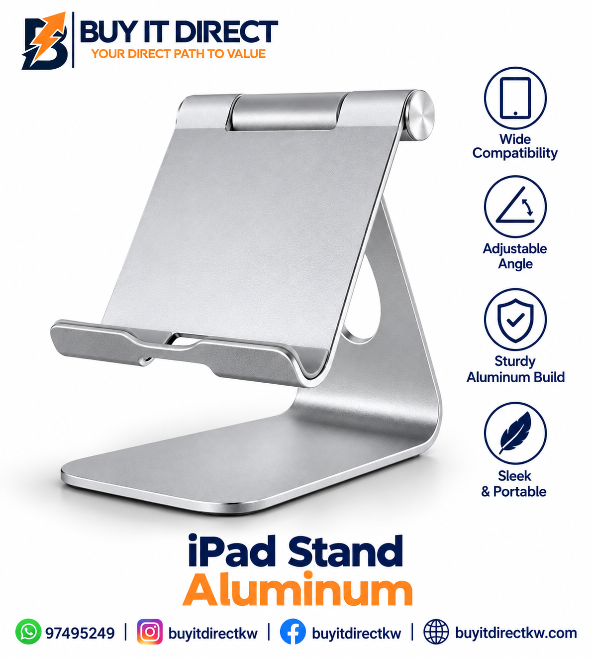 iPad Stand Aluminum