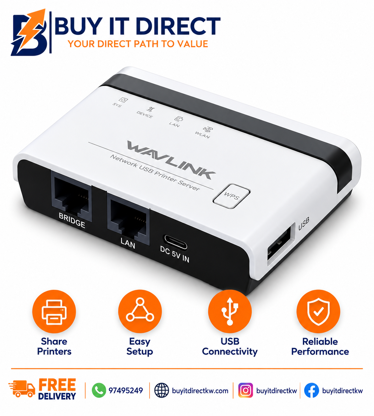 Wavlink USB Print Server